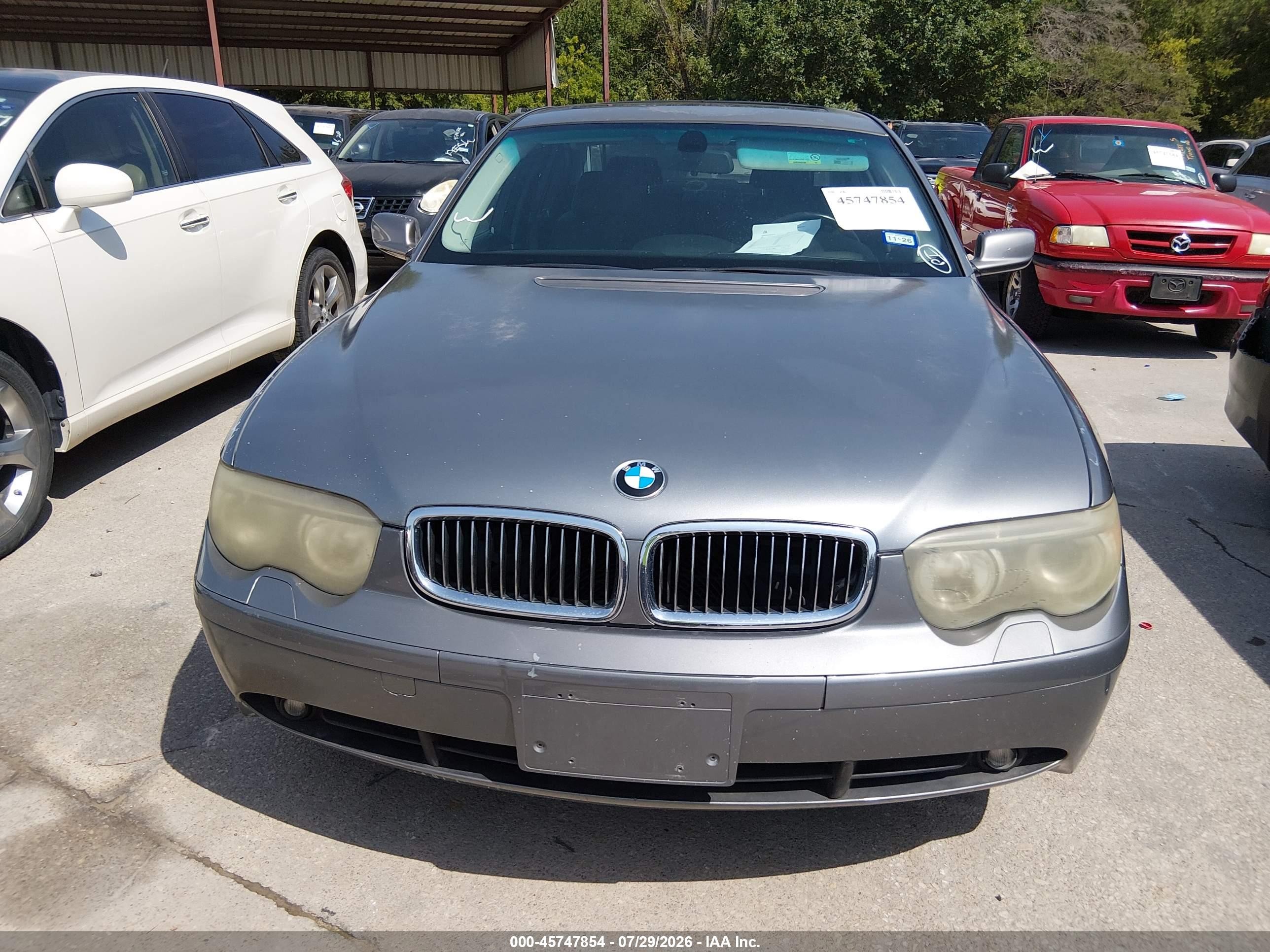 2003 Bmw 745i   Gray vin: WBAGL63443DP61664