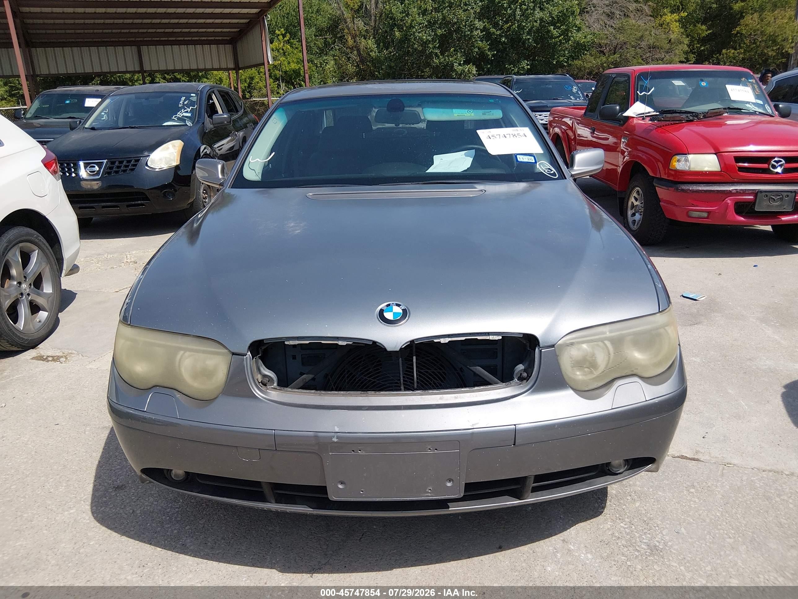 2003 Bmw 745i   Gray vin: WBAGL63443DP61664