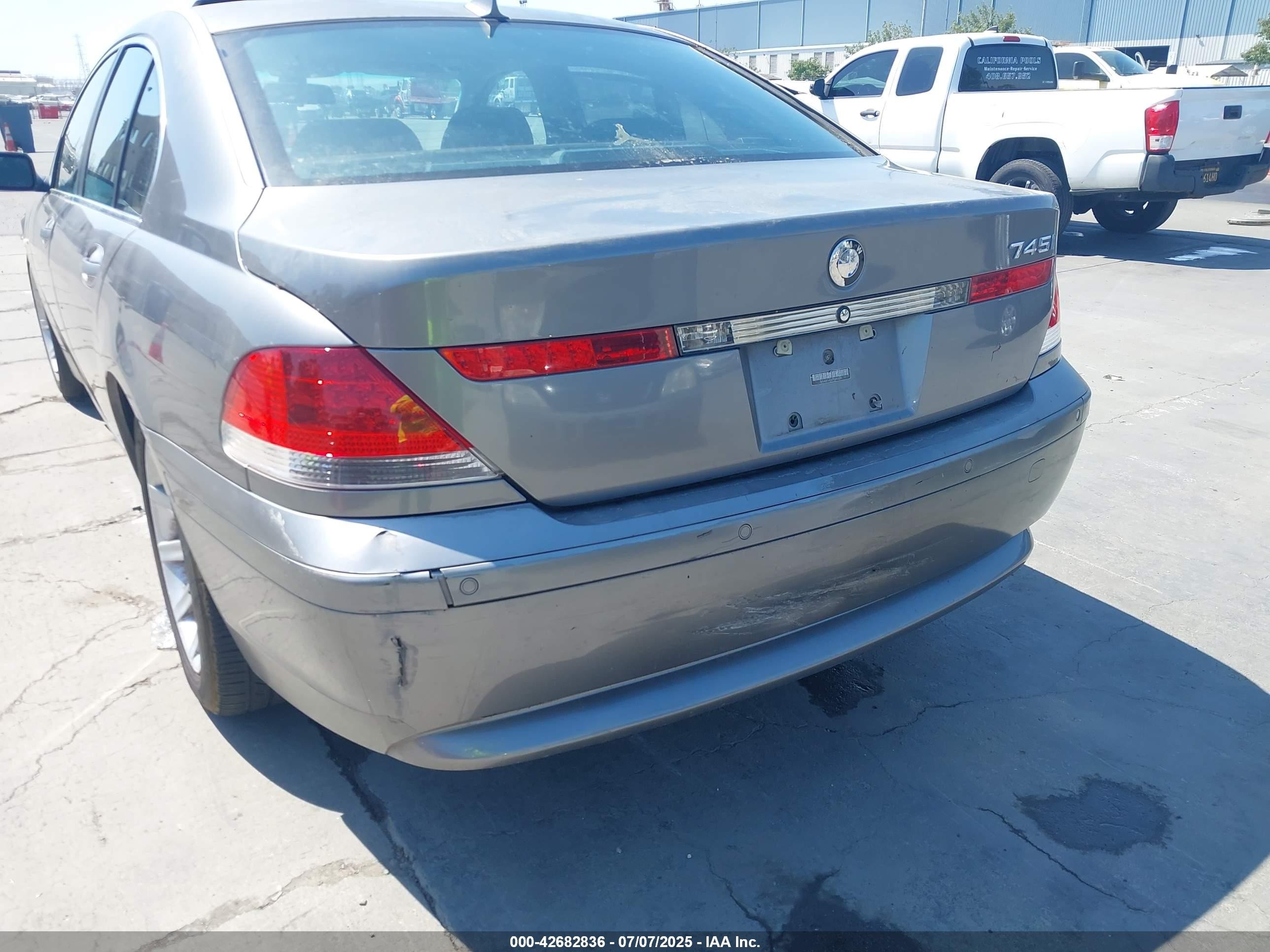 2003 Bmw 745i   Gray vin: WBAGL63443DP63205