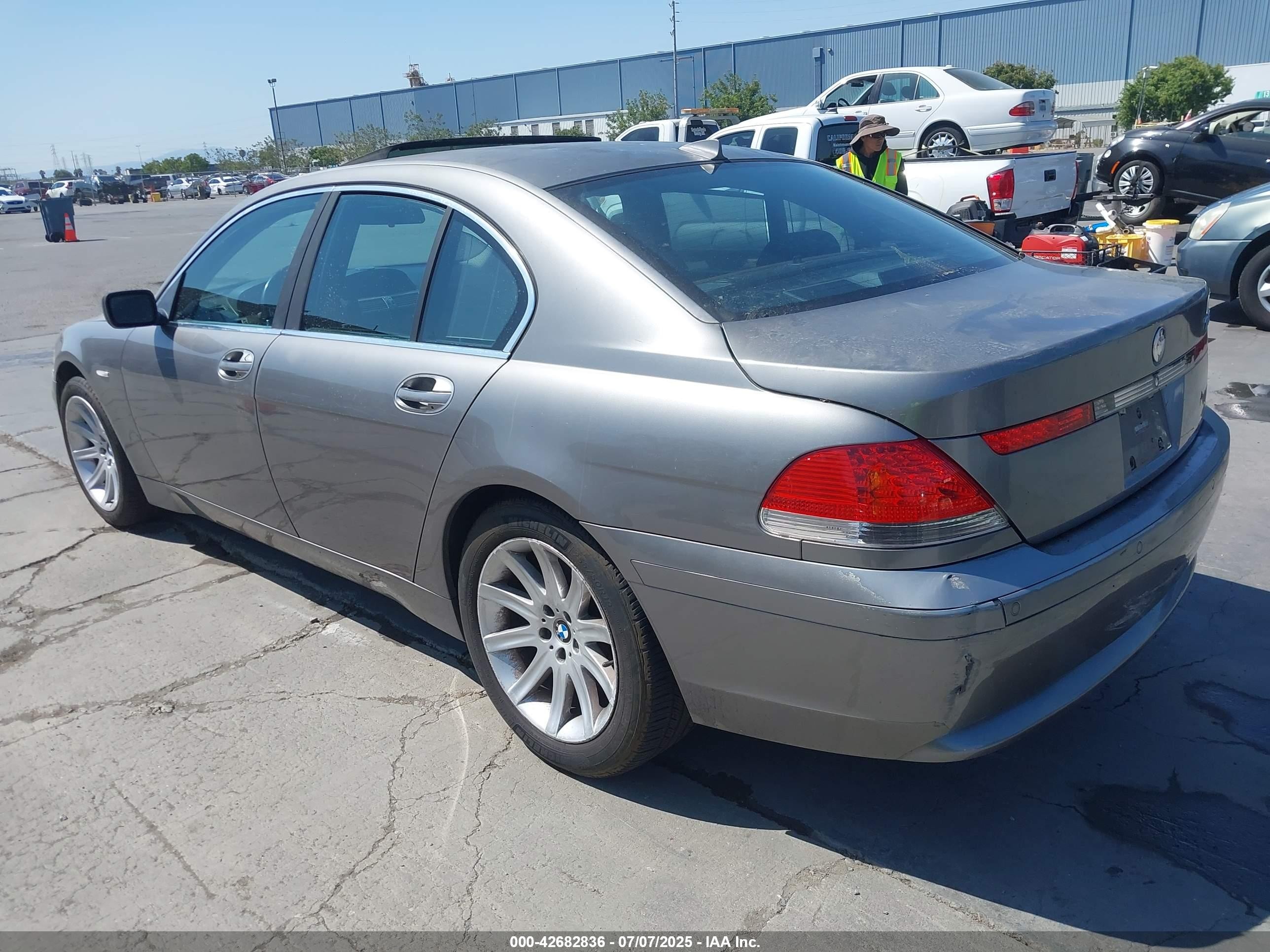 2003 Bmw 745i   Gray vin: WBAGL63443DP63205
