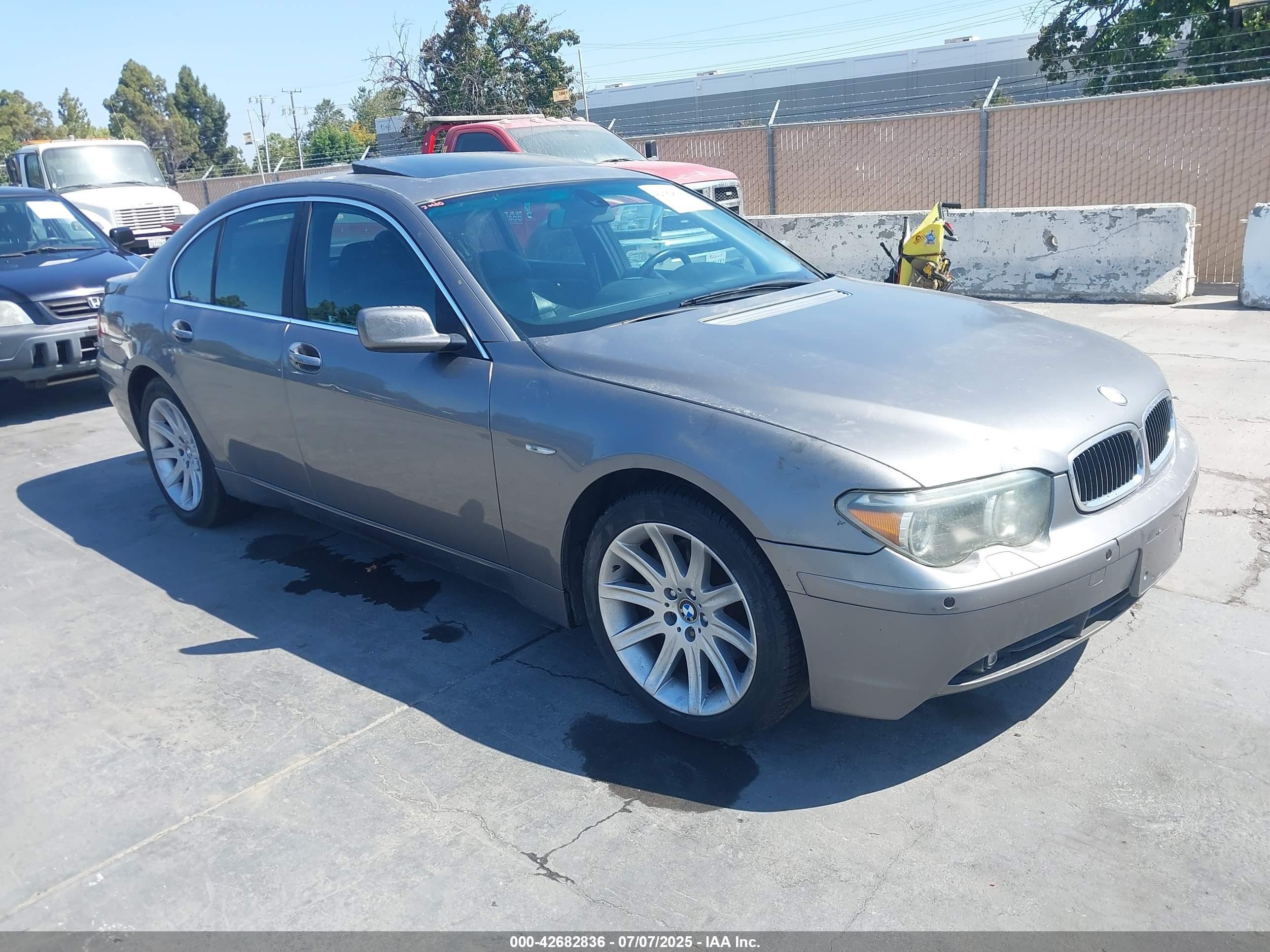 2003 Bmw 745i   Gray vin: WBAGL63443DP63205