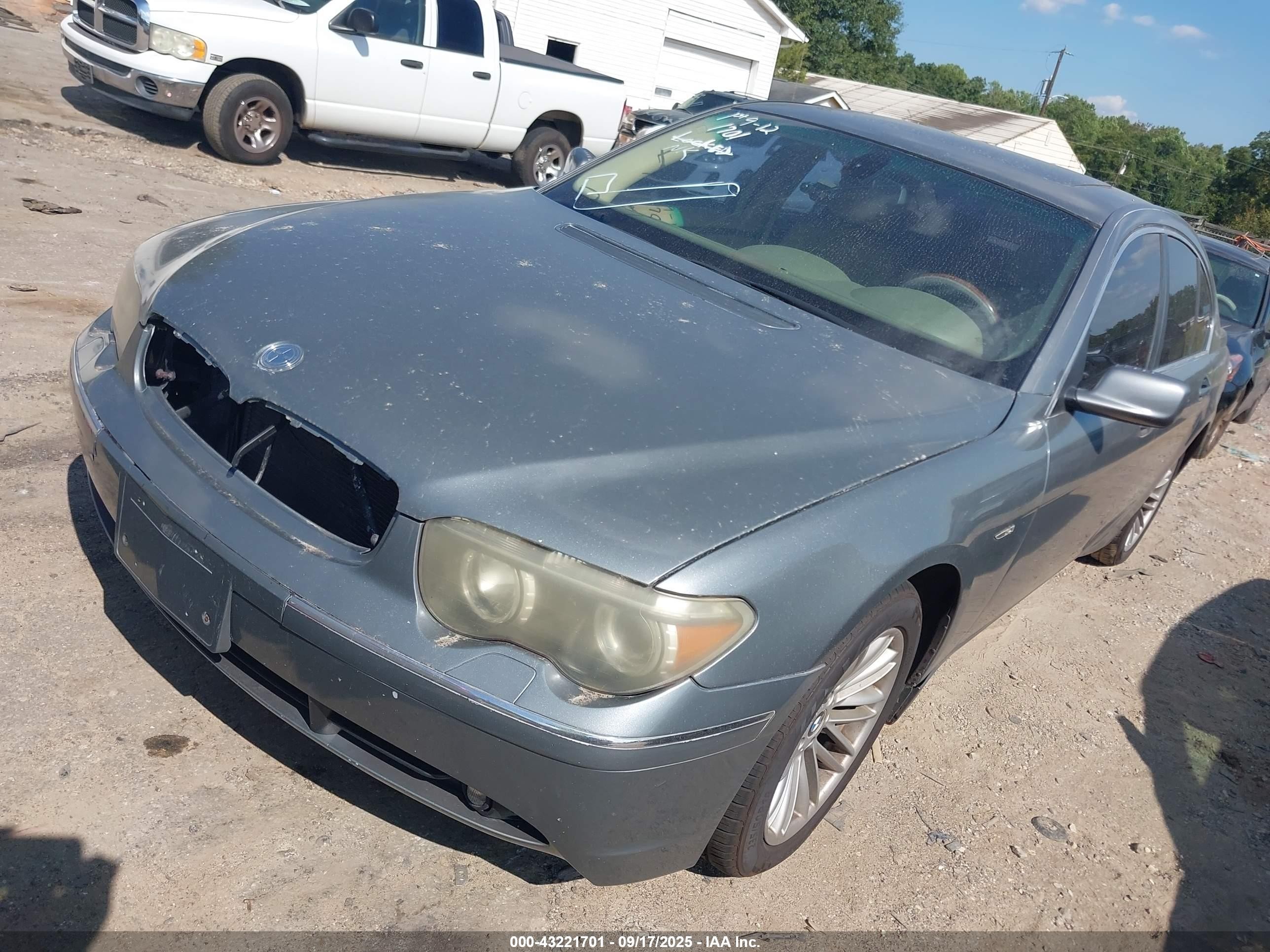 2004 Bmw 745i   Gray vin: WBAGL63444DP71192