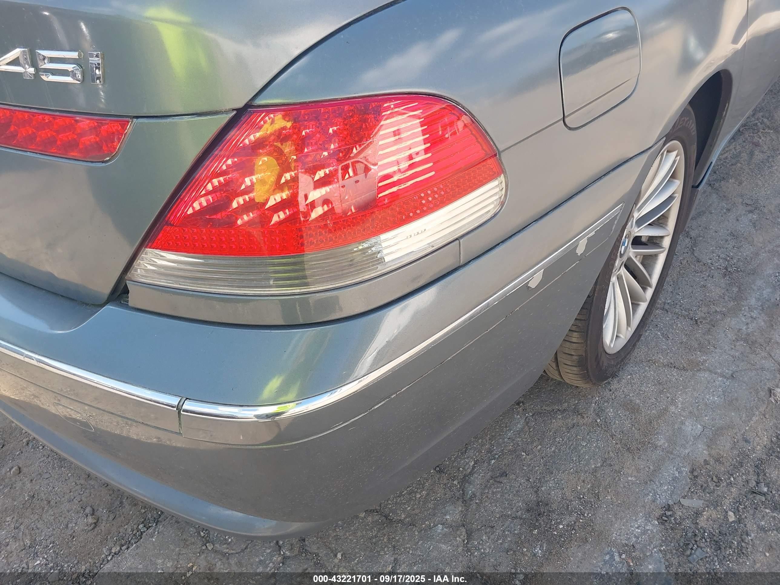 2004 Bmw 745i   Gray vin: WBAGL63444DP71192