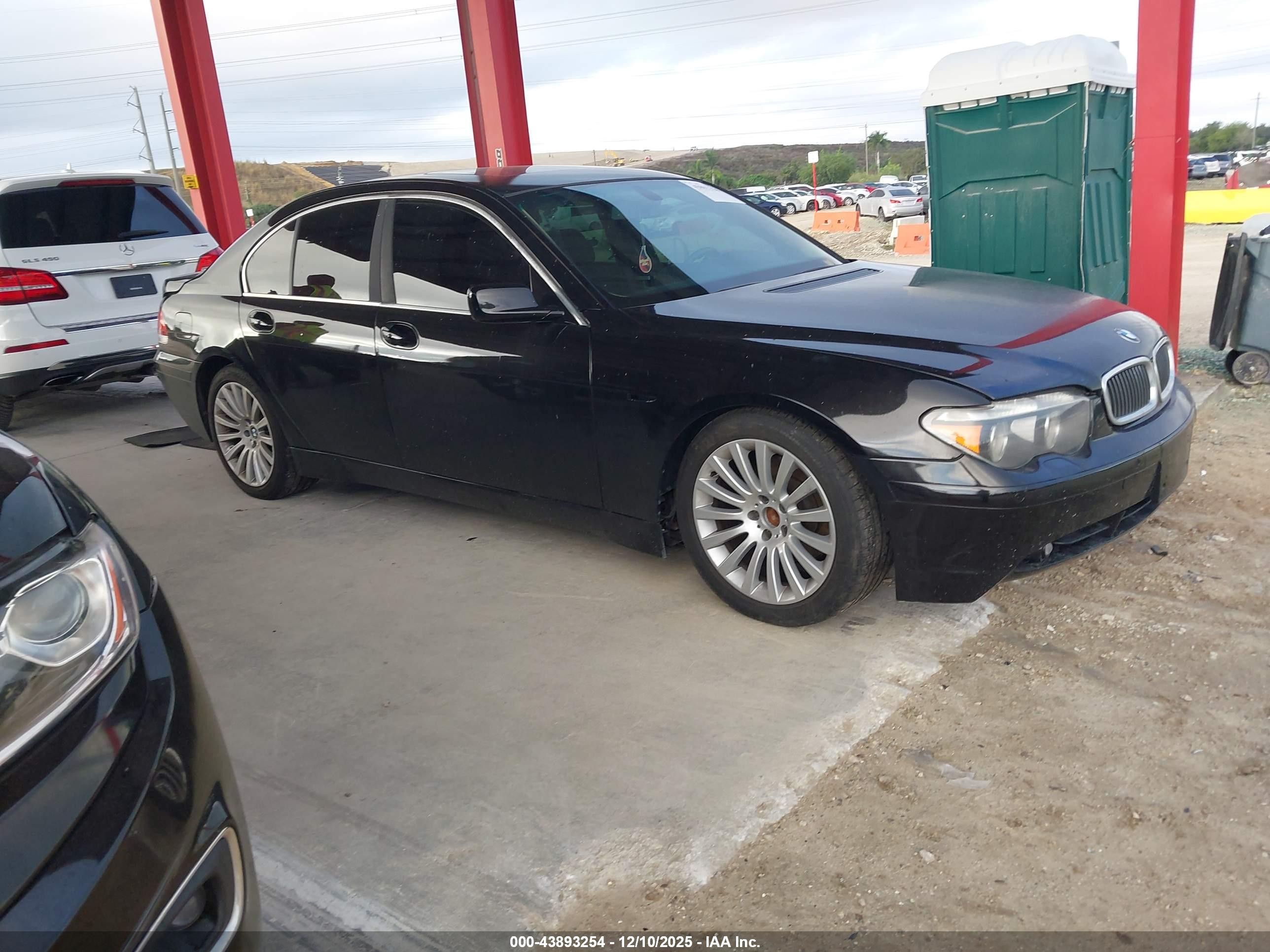 2002 Bmw 745i   Black vin: WBAGL63462DP56903