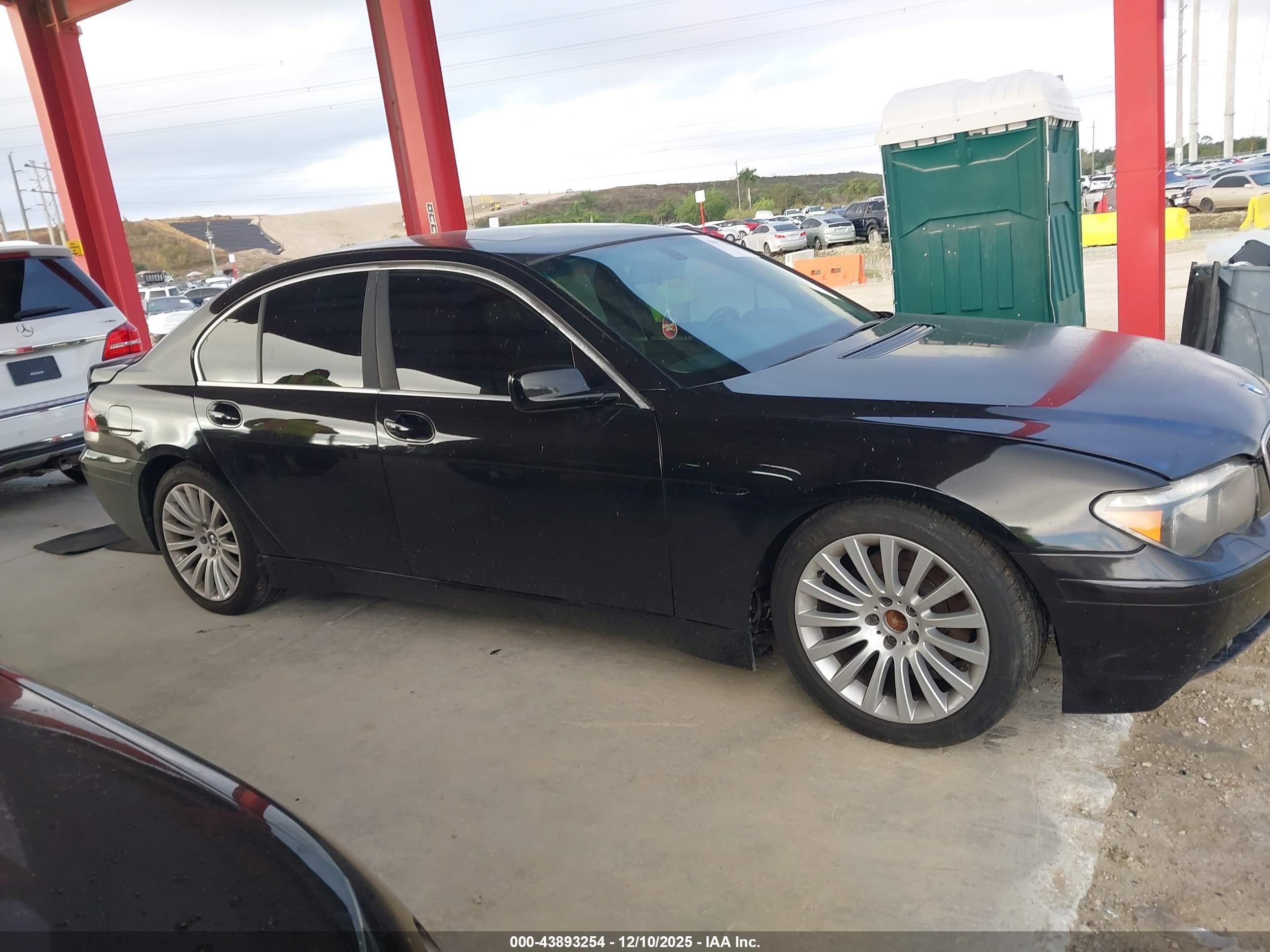 2002 Bmw 745i   Black vin: WBAGL63462DP56903
