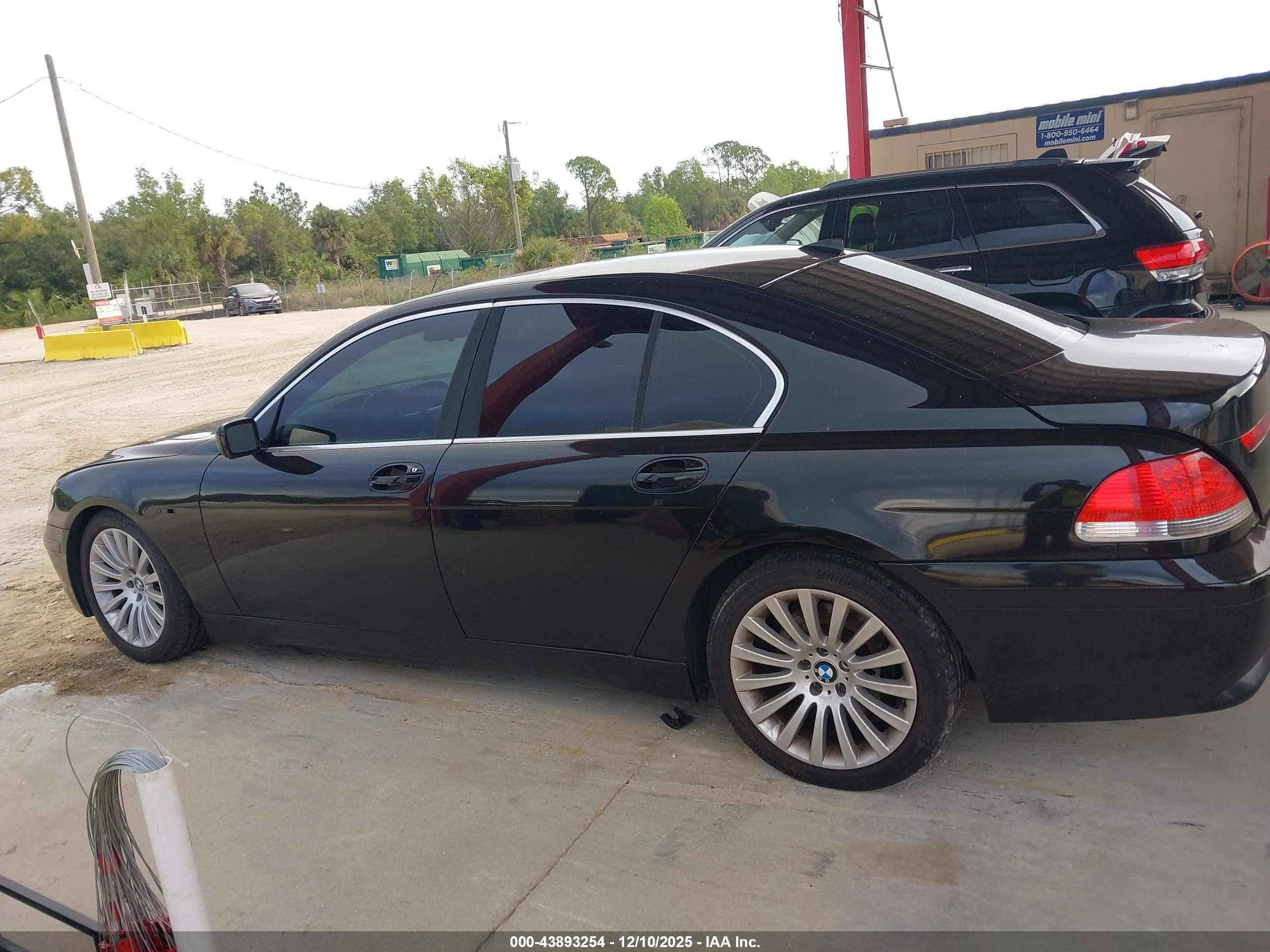 2002 Bmw 745i   Black vin: WBAGL63462DP56903