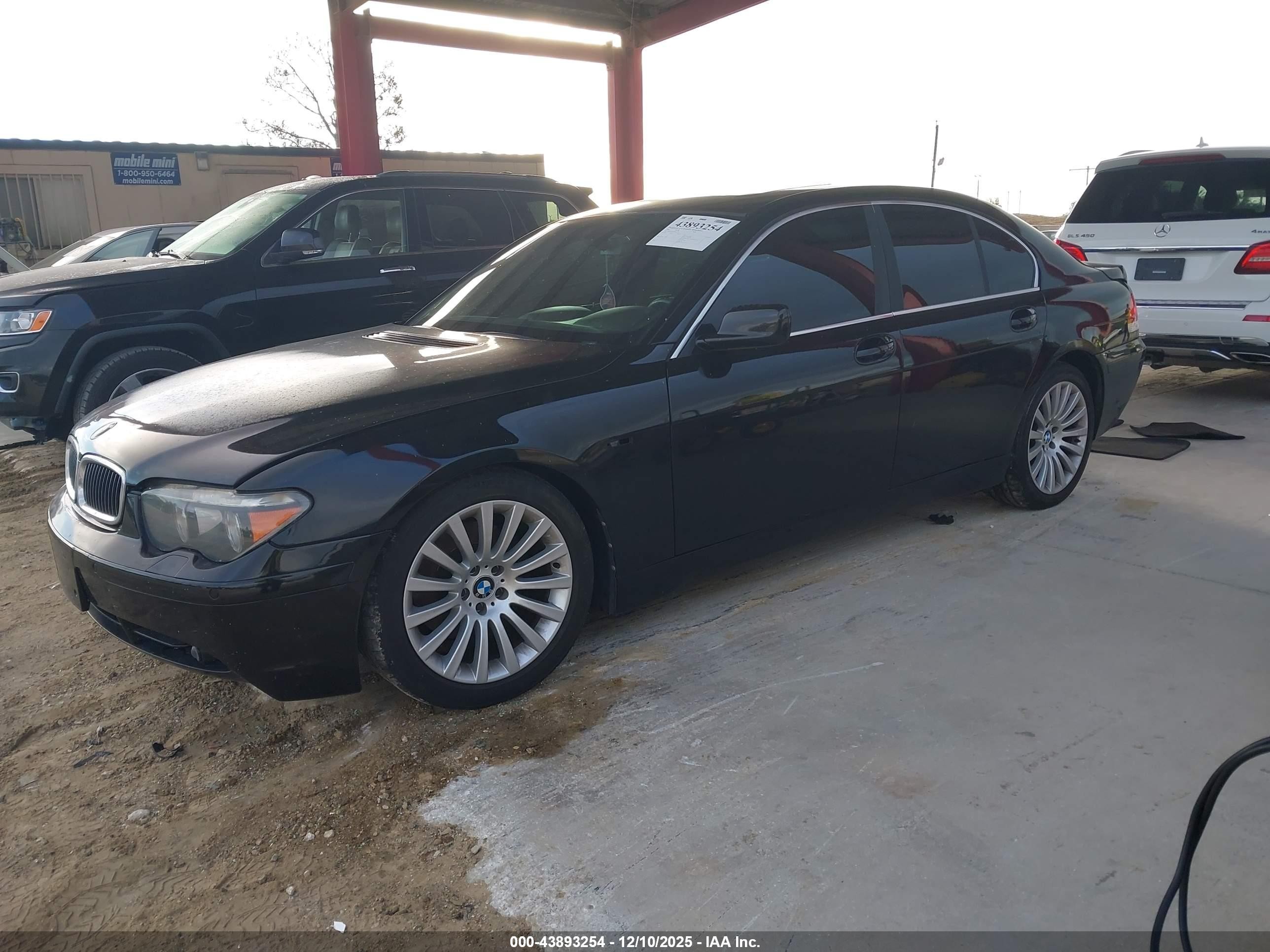 2002 Bmw 745i   Black vin: WBAGL63462DP56903