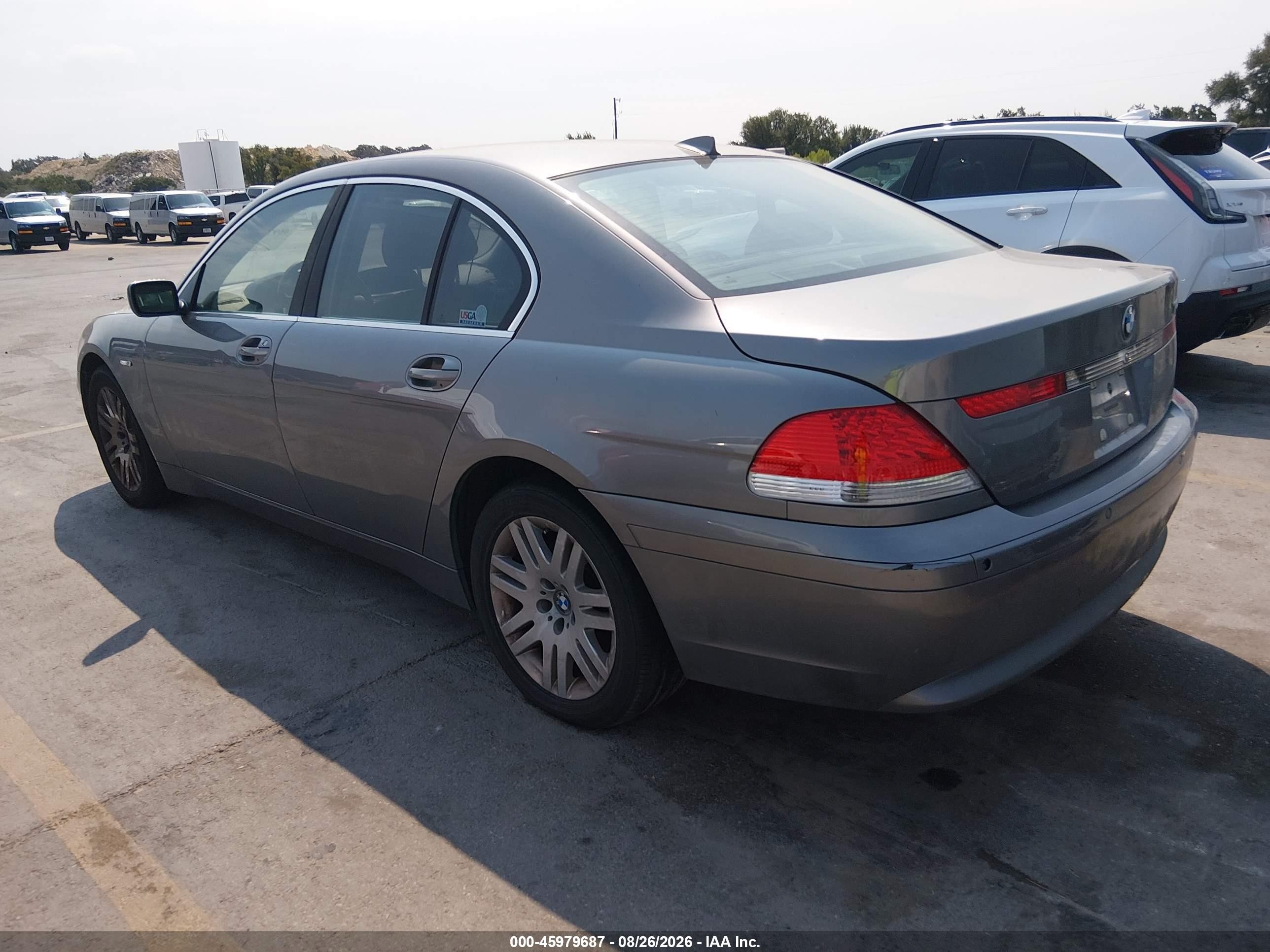 2002 Bmw 745i   Gray vin: WBAGL63472DP52598