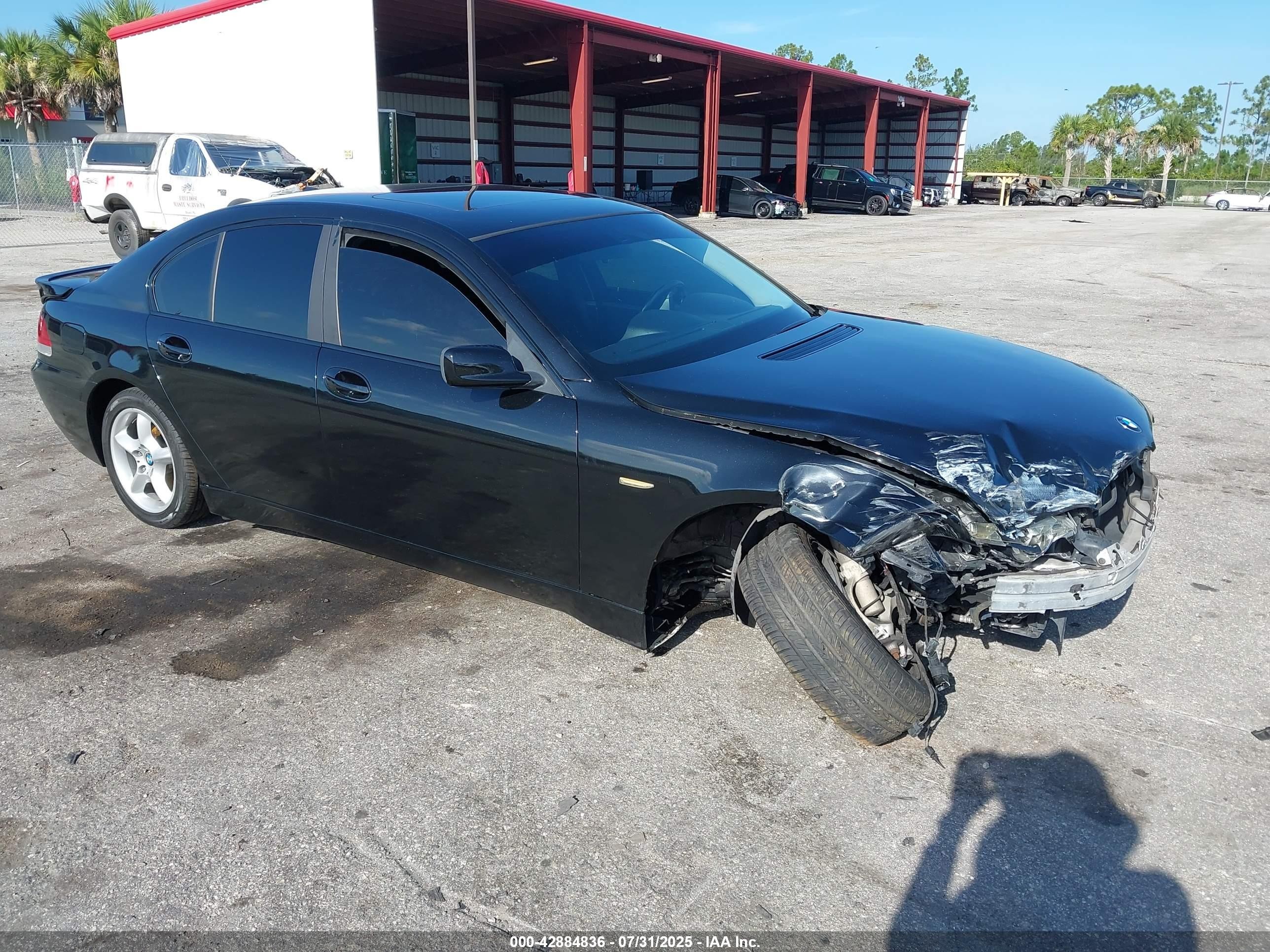 2002 Bmw 745i   Black vin: WBAGL63472DP52973