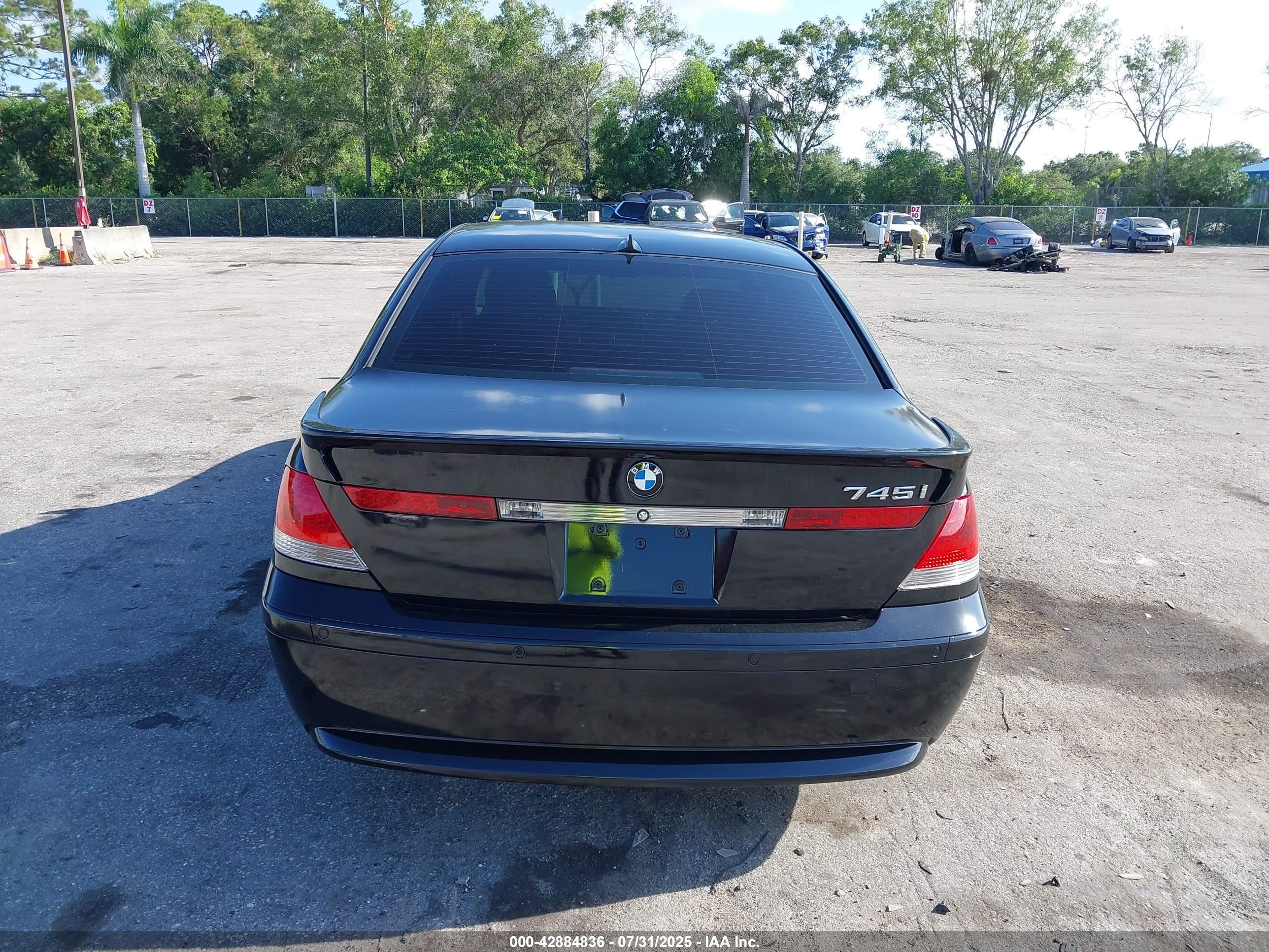 2002 Bmw 745i   Black vin: WBAGL63472DP52973