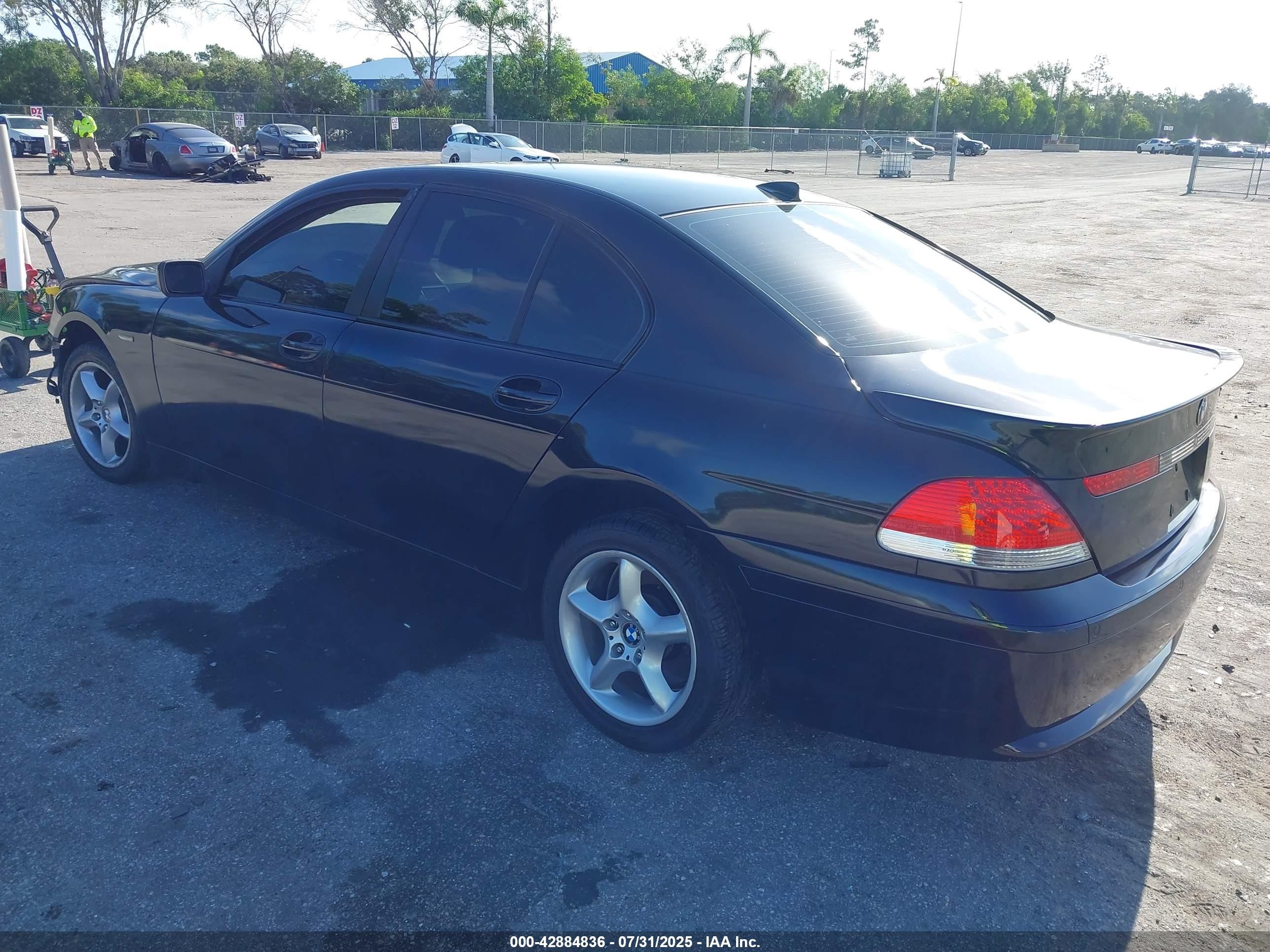 2002 Bmw 745i   Black vin: WBAGL63472DP52973