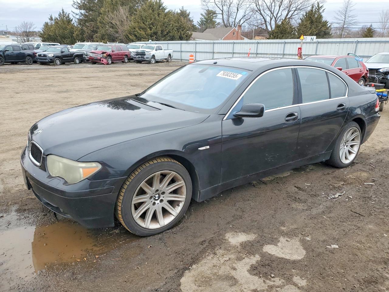 2001 Bmw 7 Series Black vin: WBAGL63472DP53816