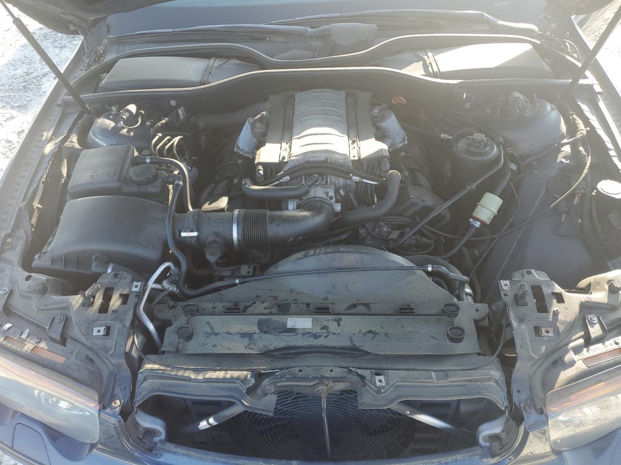 2002 Bmw 745 I Gray vin: WBAGL63472DP60376