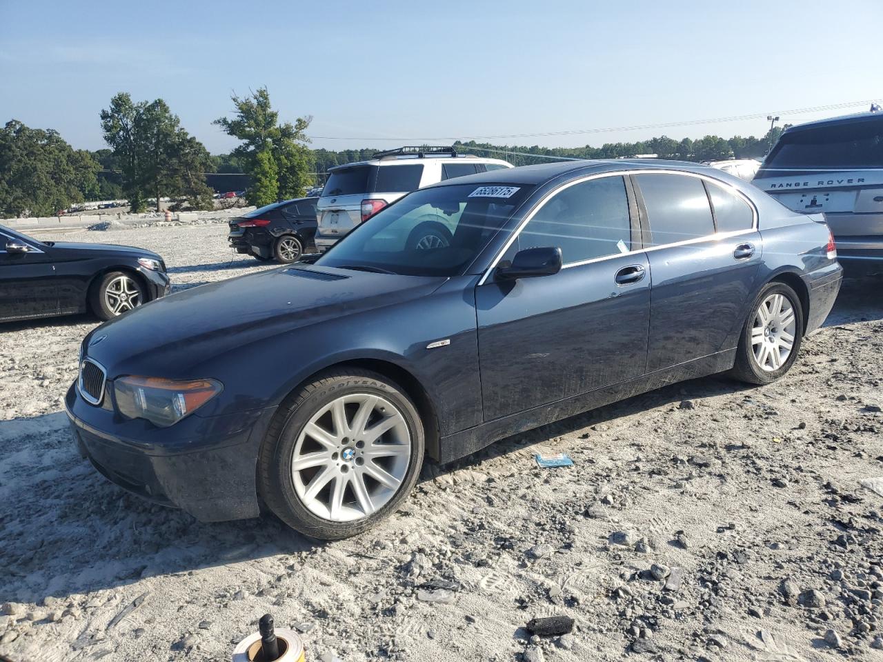 2002 Bmw 745 I Gray vin: WBAGL63472DP60376