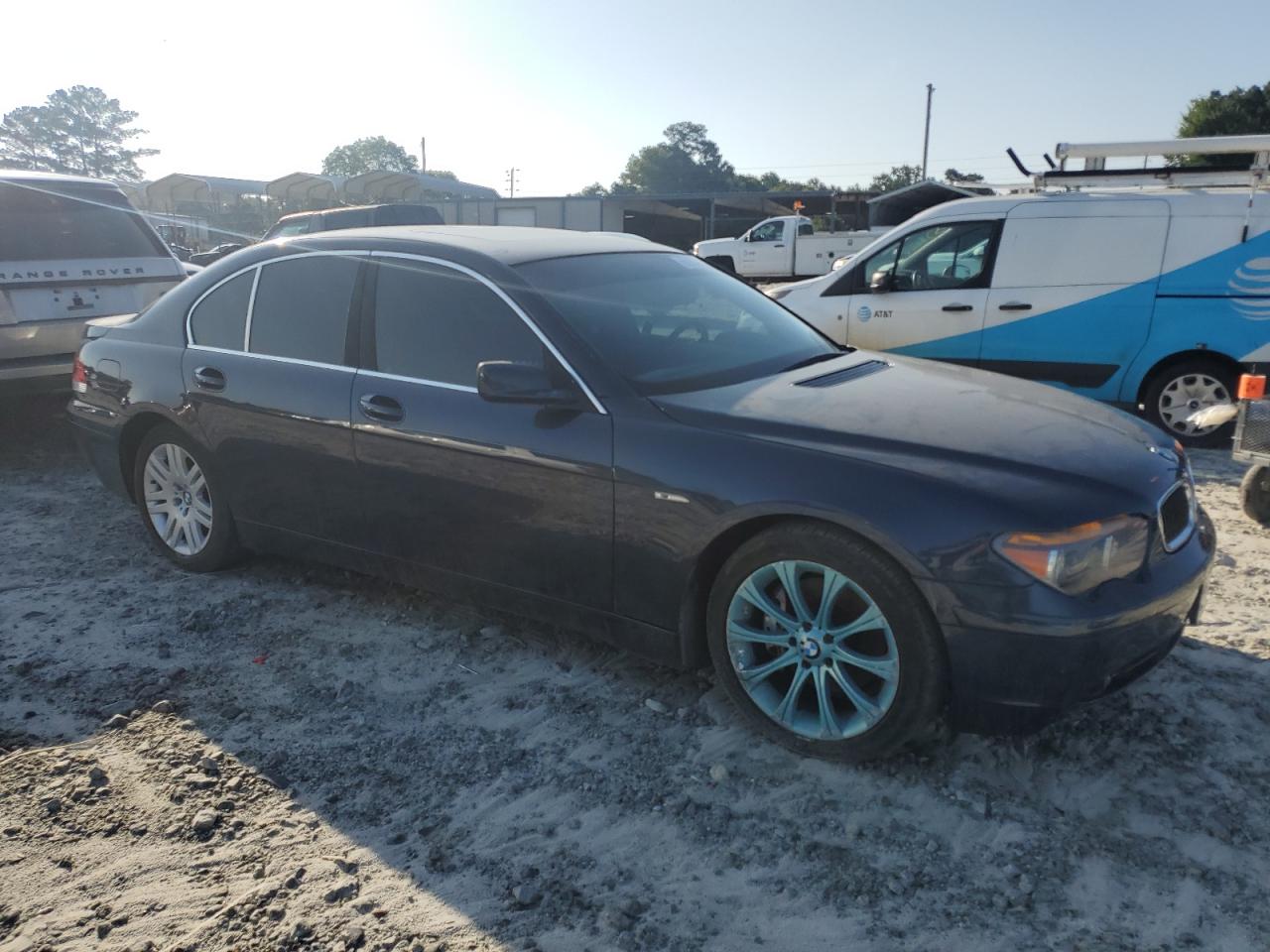 2002 Bmw 745 I Gray vin: WBAGL63472DP60376