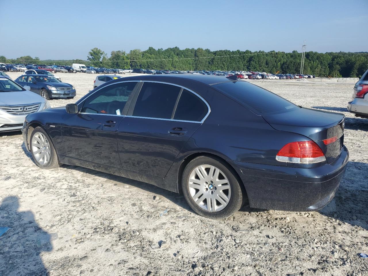 2002 Bmw 745 I Gray vin: WBAGL63472DP60376