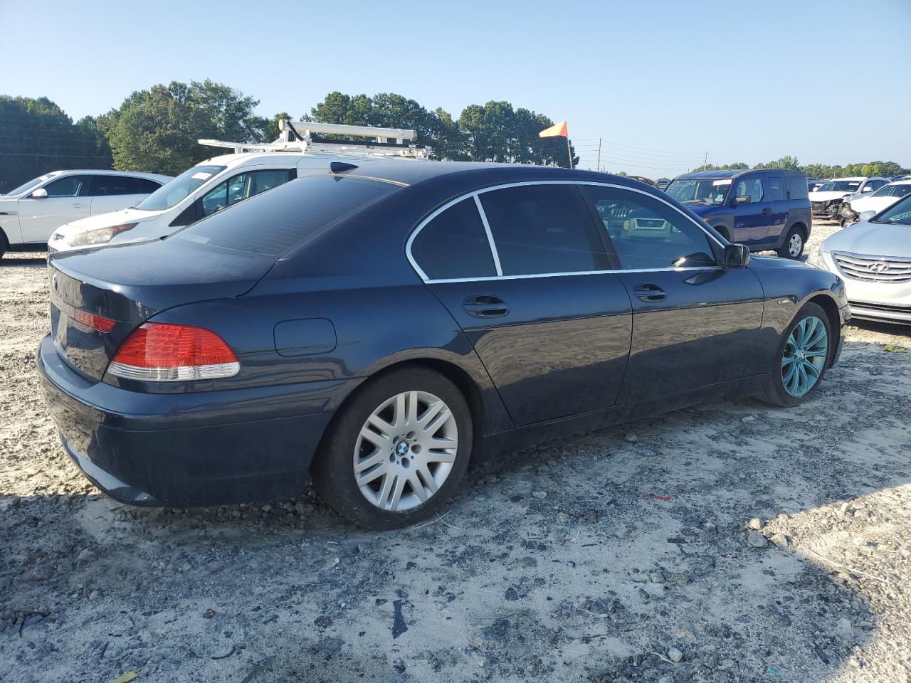 2002 Bmw 745 I Gray vin: WBAGL63472DP60376