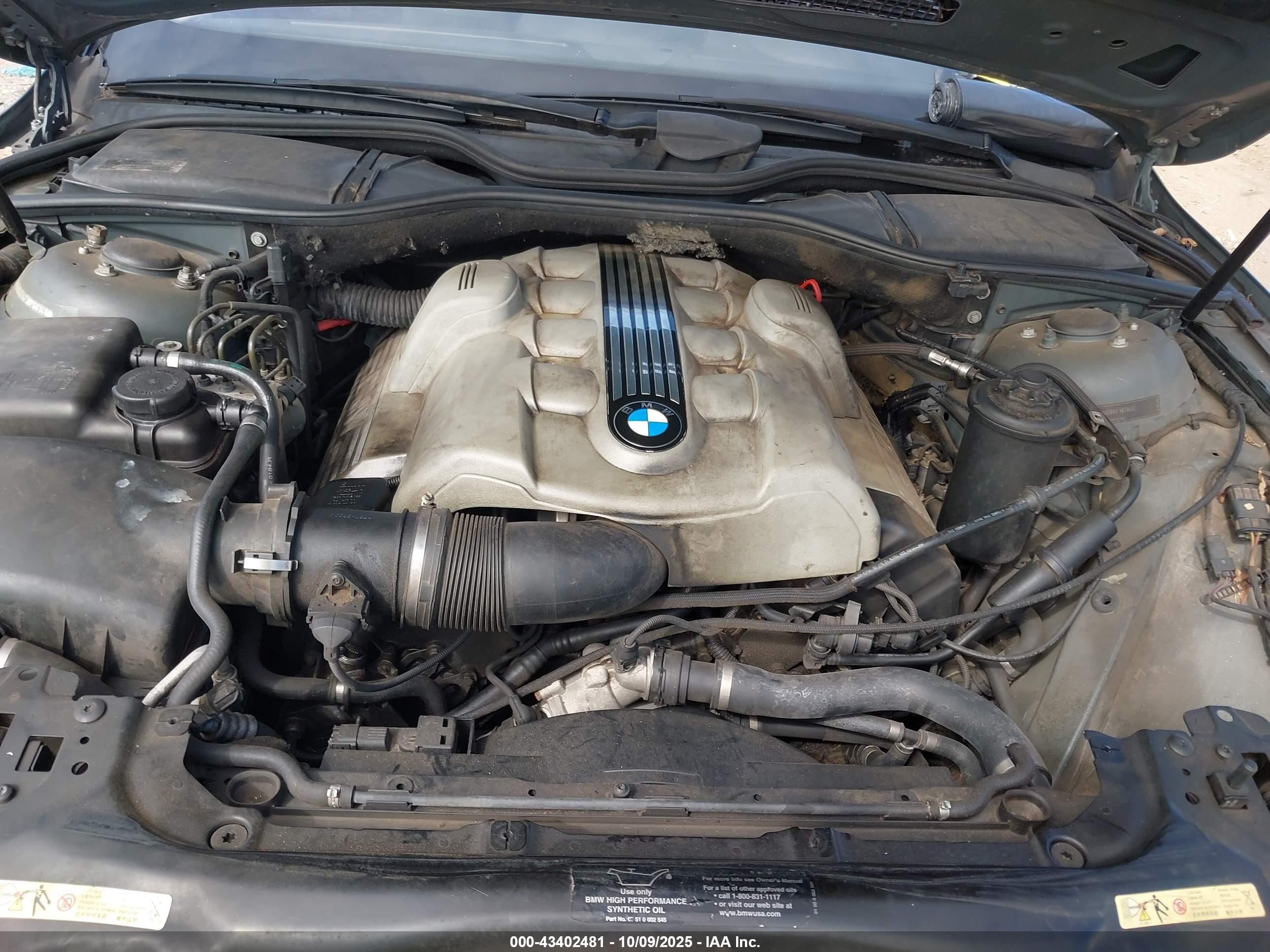 2003 Bmw 745i   Gray vin: WBAGL63473DP68141