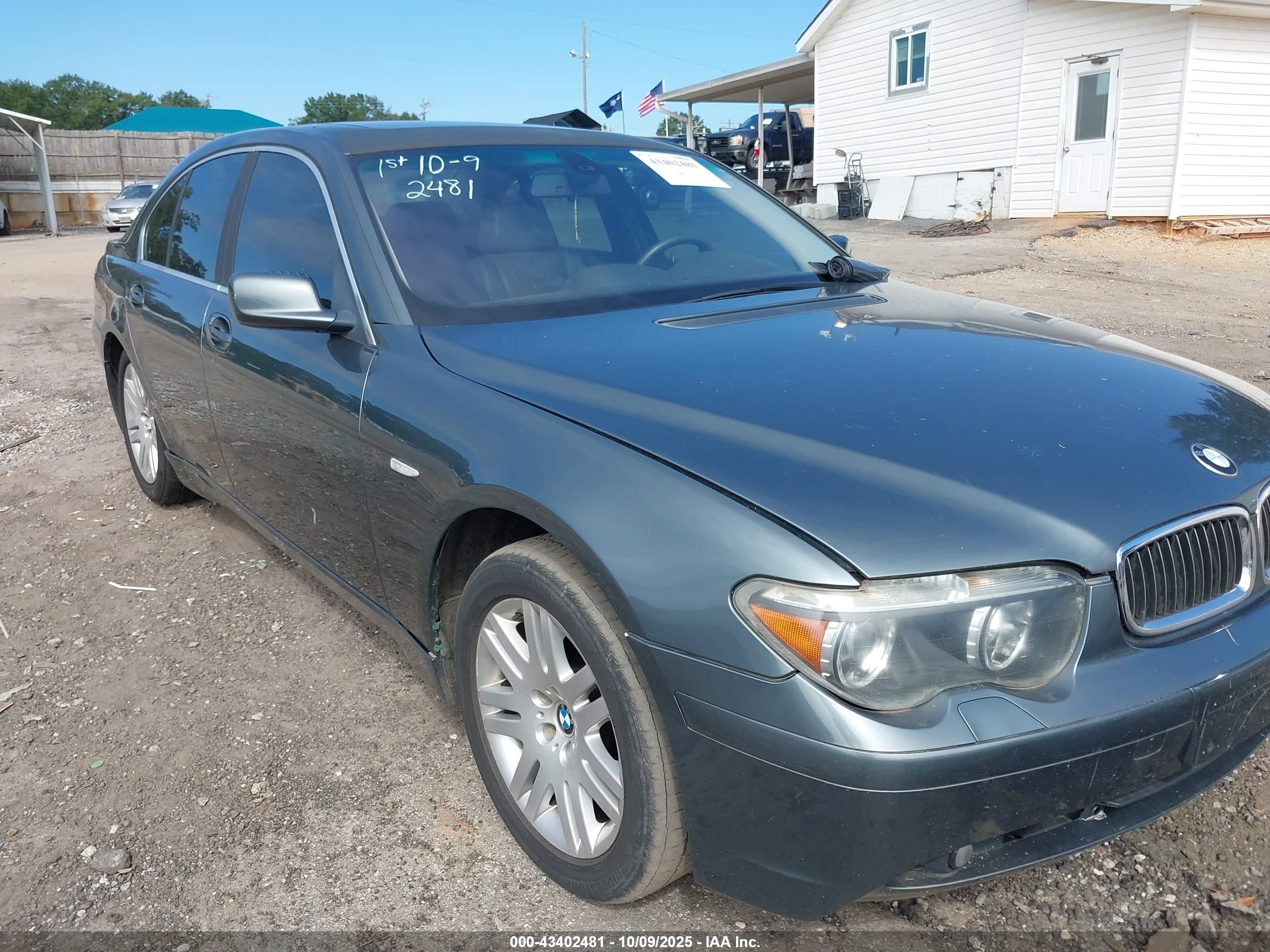 2003 Bmw 745i   Gray vin: WBAGL63473DP68141