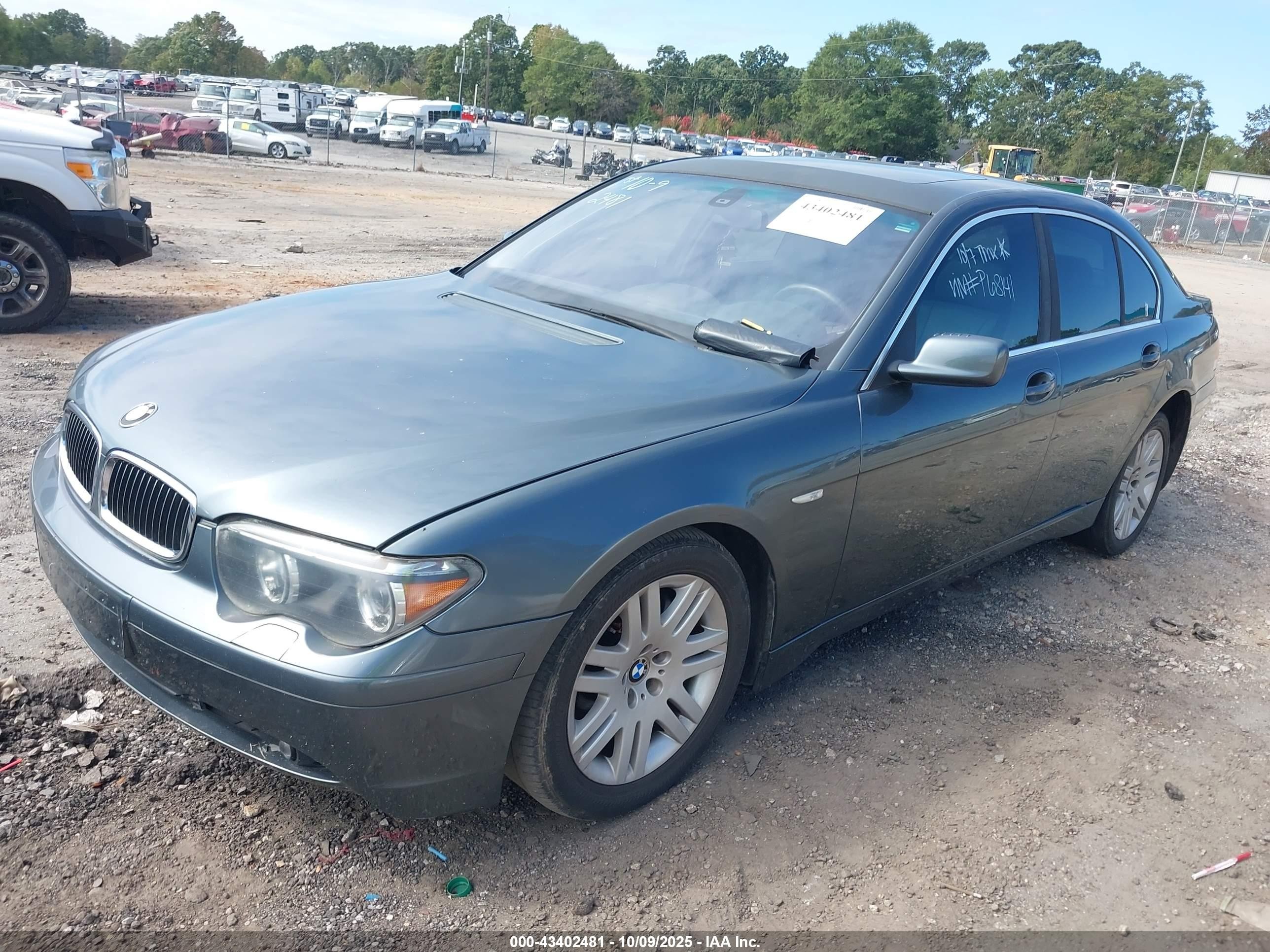 2003 Bmw 745i   Gray vin: WBAGL63473DP68141