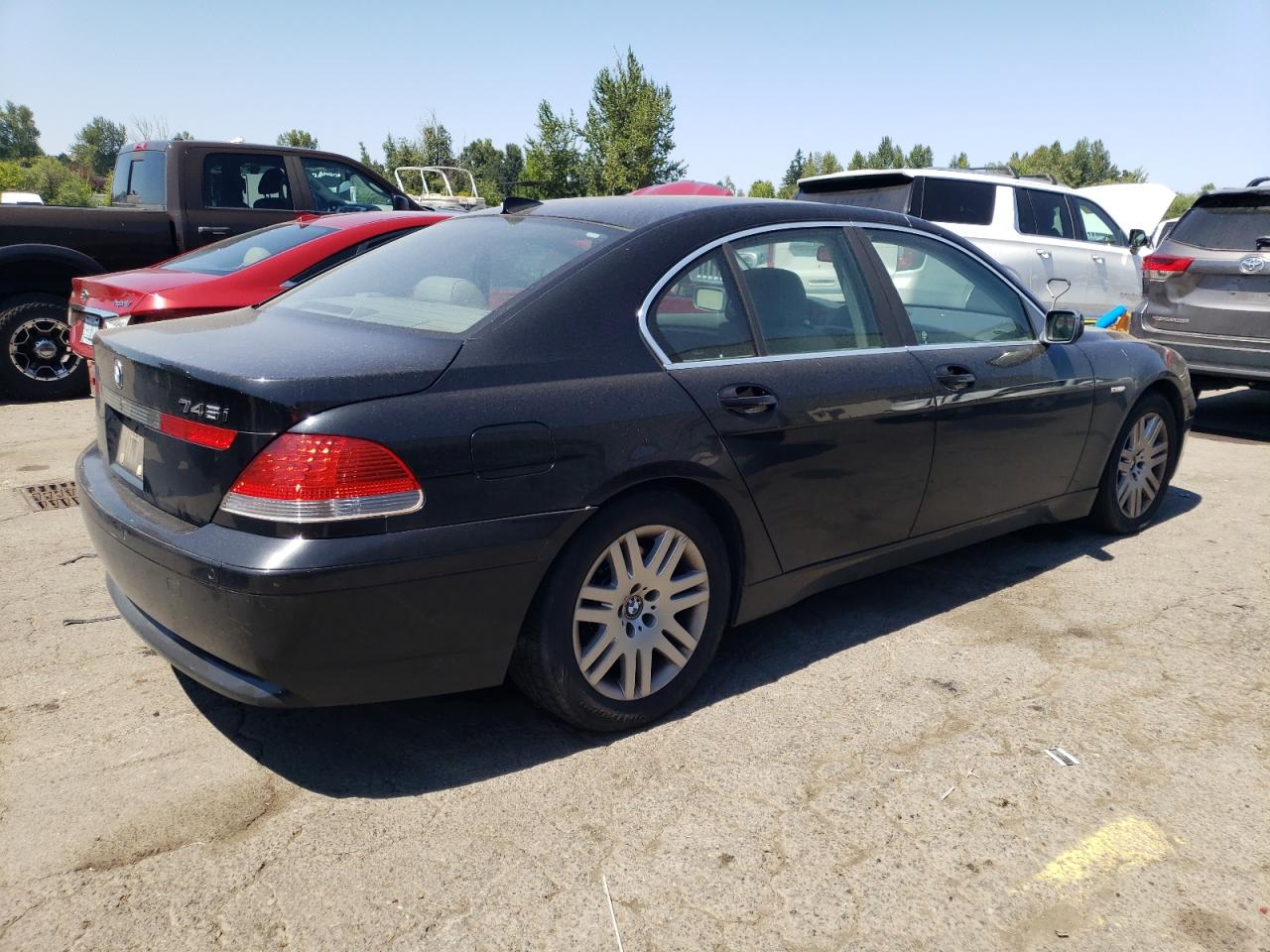 2003 Bmw 745 I Black vin: WBAGL63483DP61909