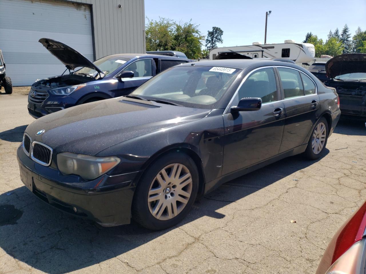 2003 Bmw 745 I Black vin: WBAGL63483DP61909