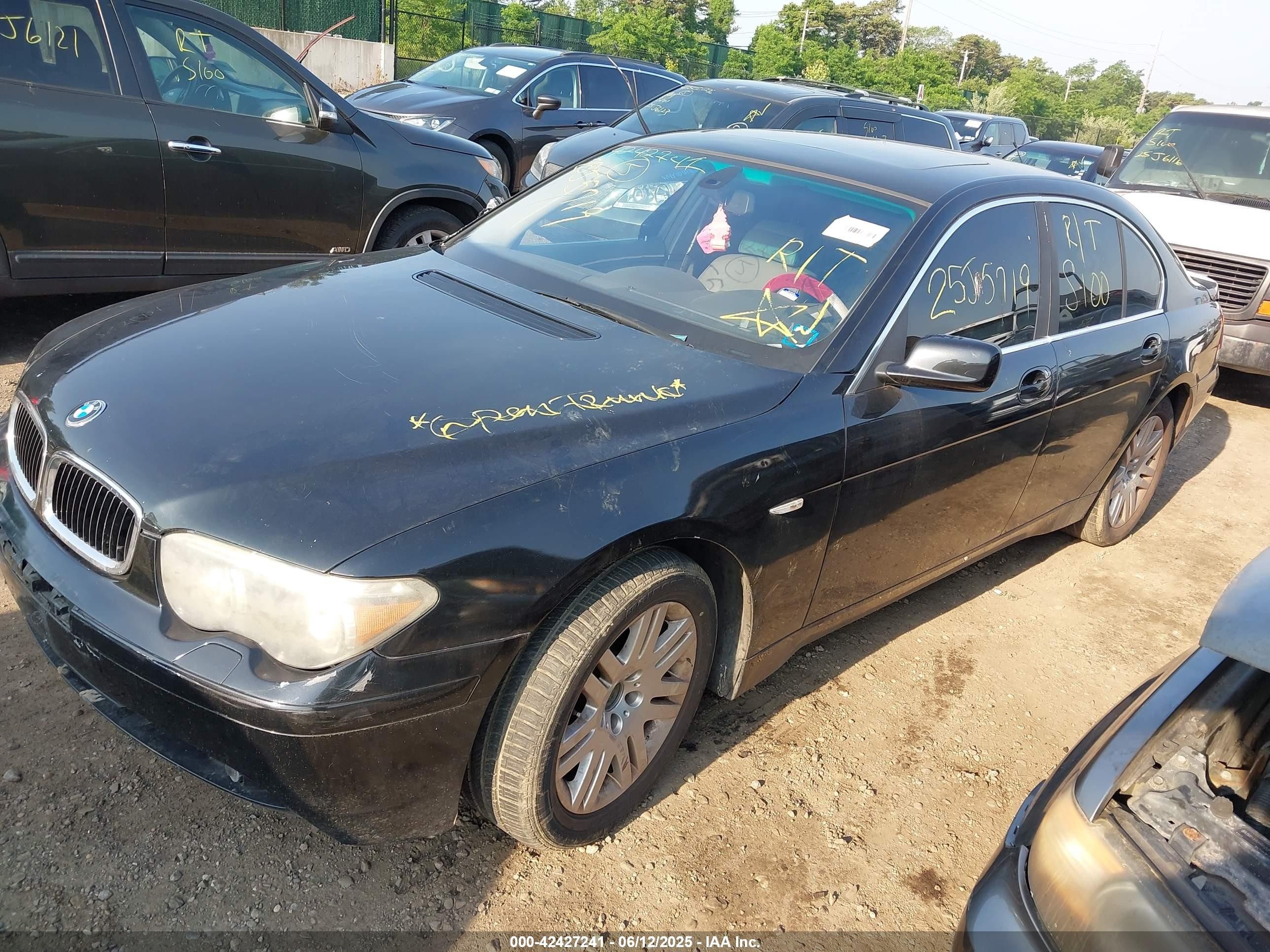 2003 Bmw 745i   Black vin: WBAGL63483DP67483