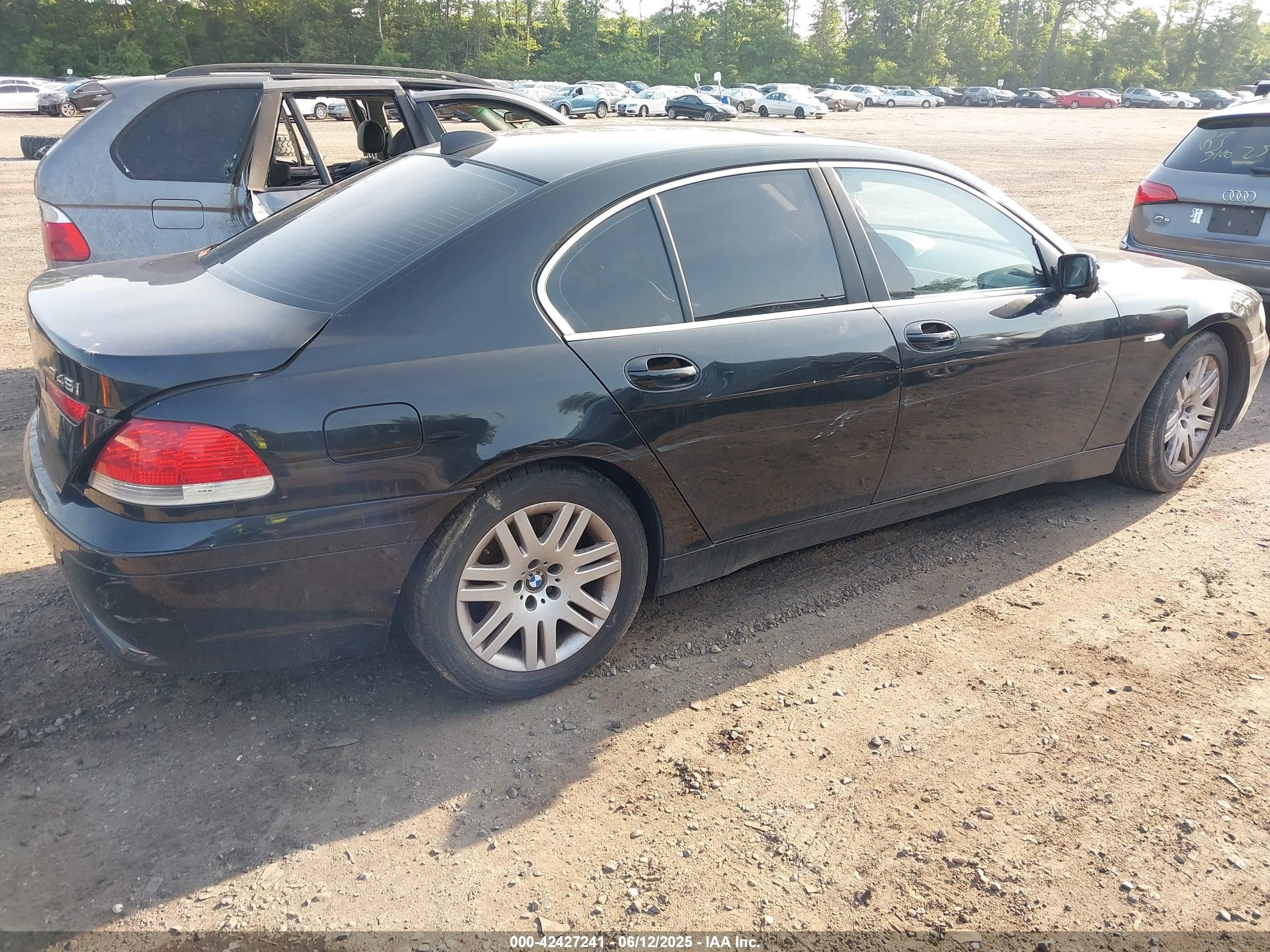 2003 Bmw 745i   Black vin: WBAGL63483DP67483