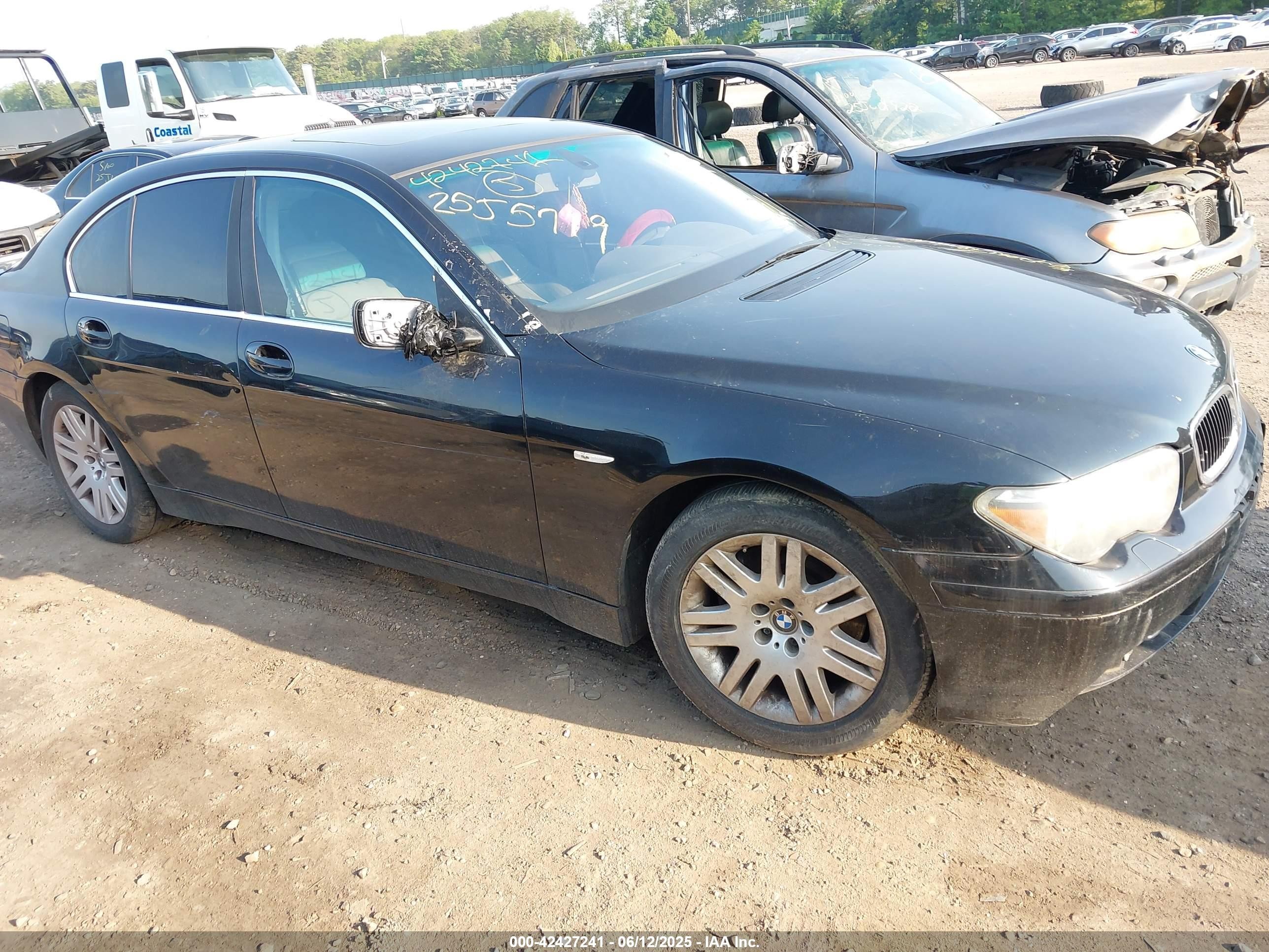 2003 Bmw 745i   Black vin: WBAGL63483DP67483