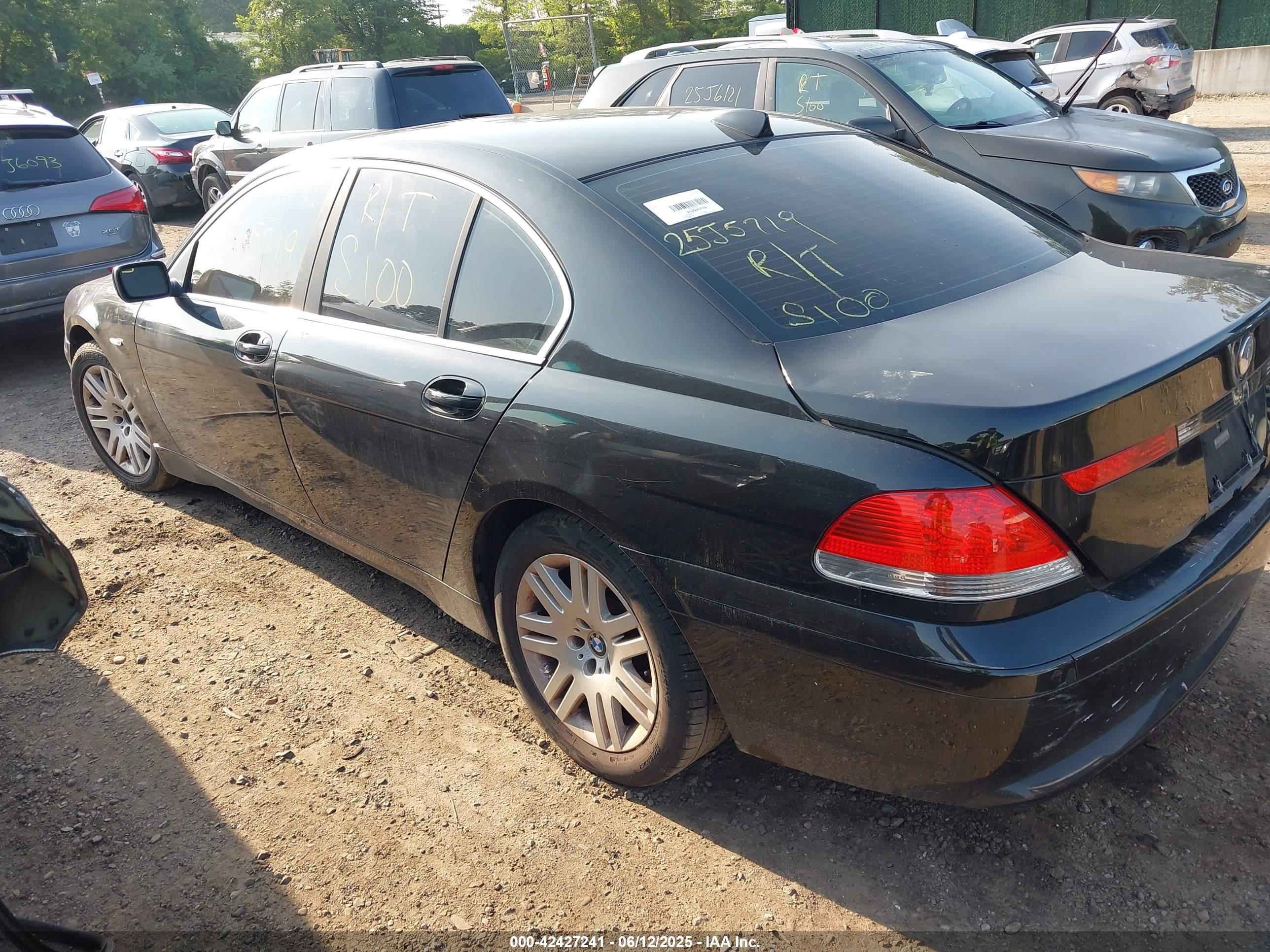 2003 Bmw 745i   Black vin: WBAGL63483DP67483