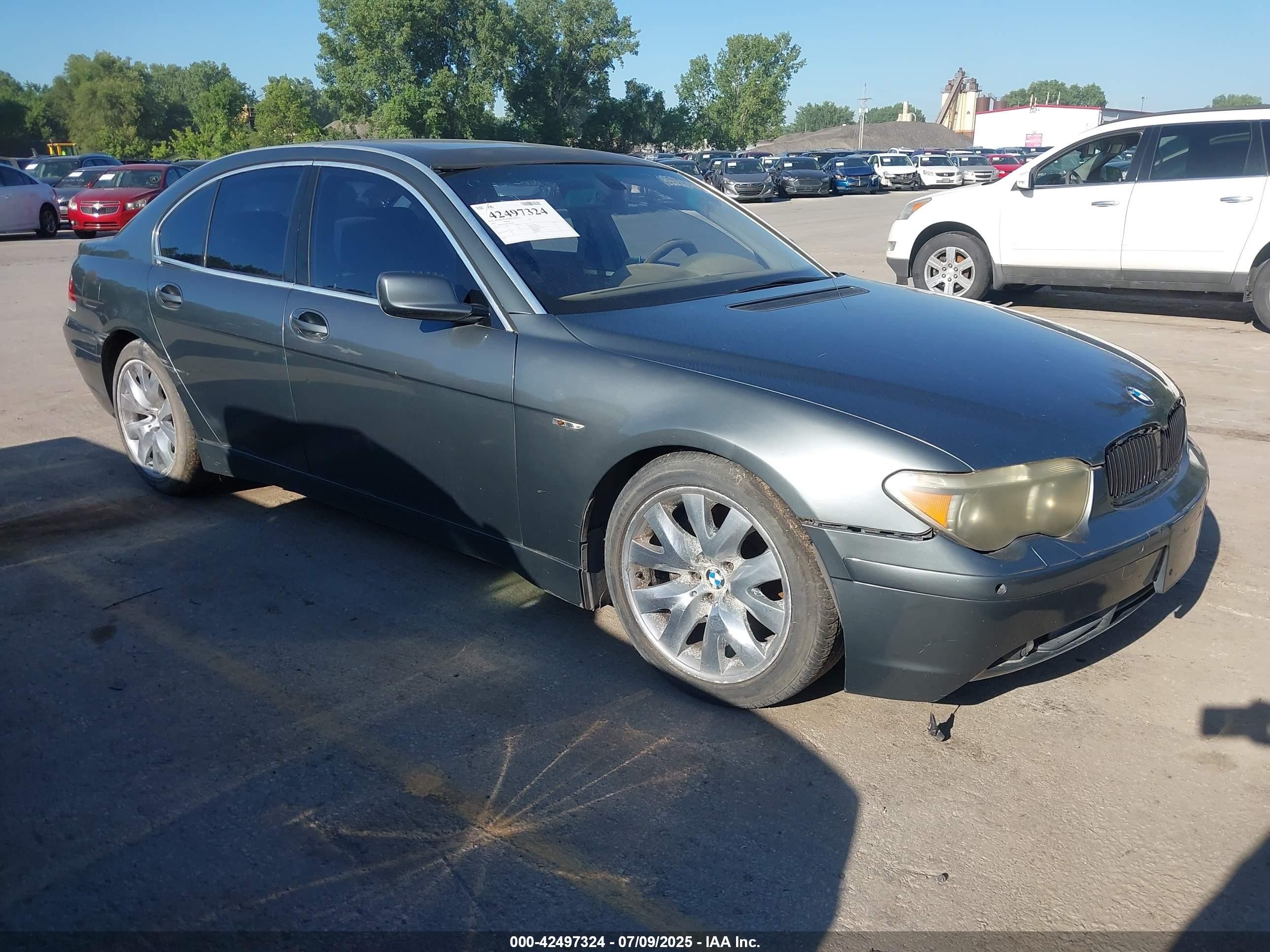 2003 Bmw 745i   Gray vin: WBAGL63483DP67791
