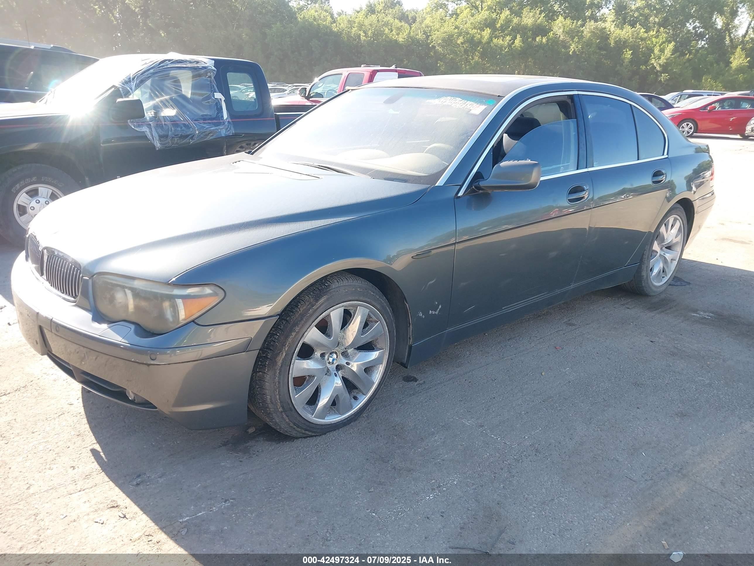 2003 Bmw 745i   Gray vin: WBAGL63483DP67791
