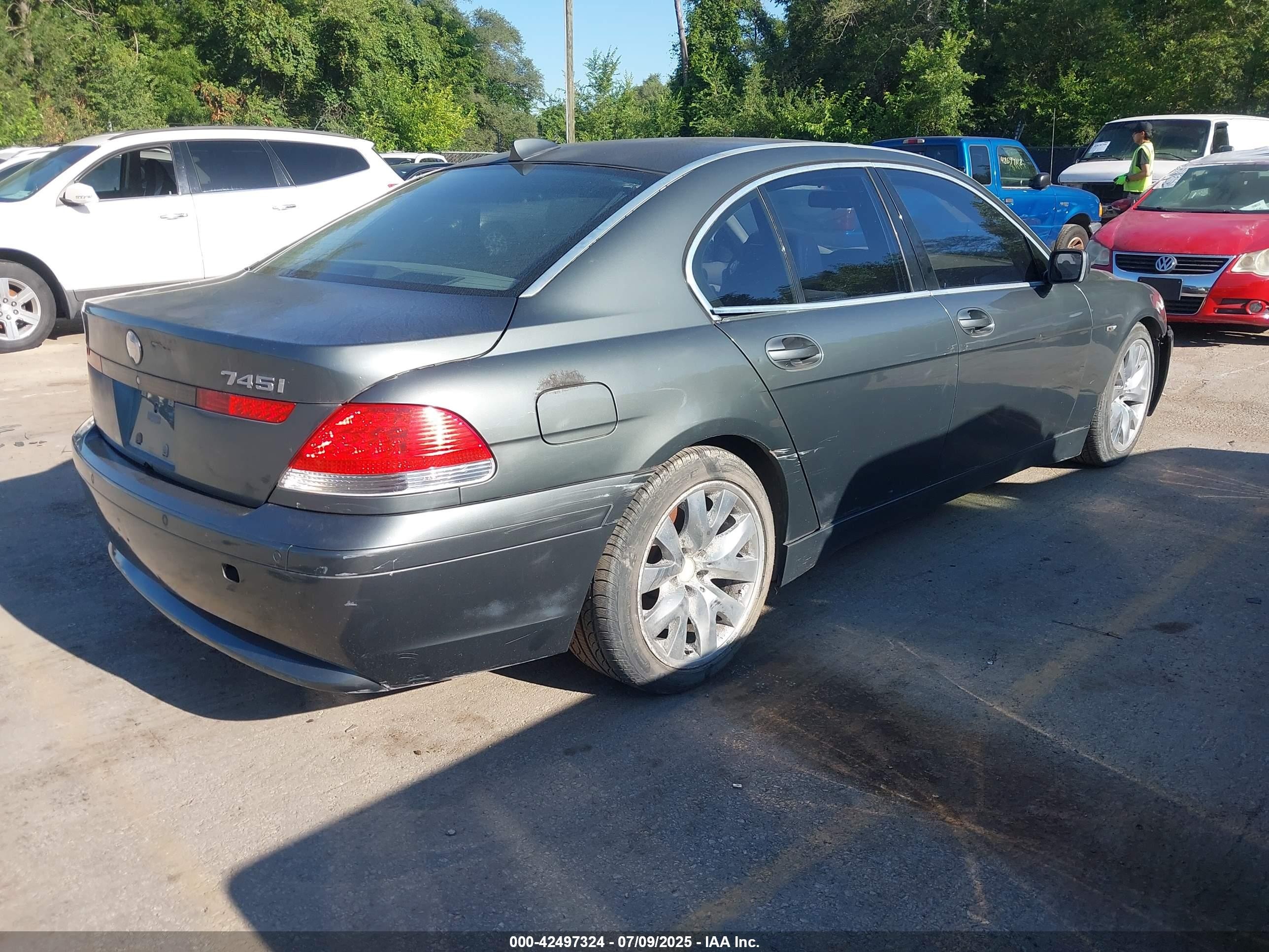 2003 Bmw 745i   Gray vin: WBAGL63483DP67791