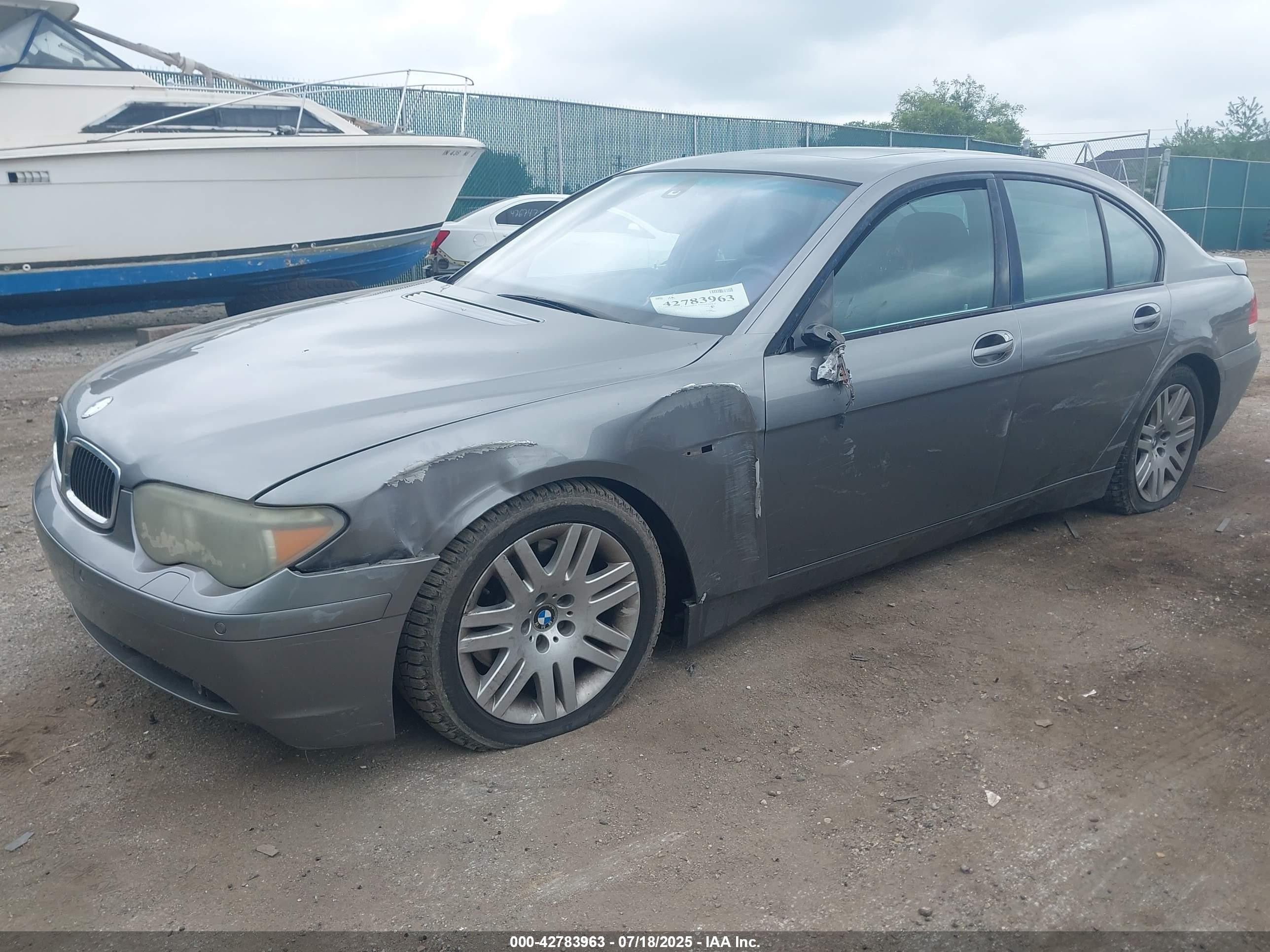2003 Bmw 745i   Gray vin: WBAGL63483DP67869