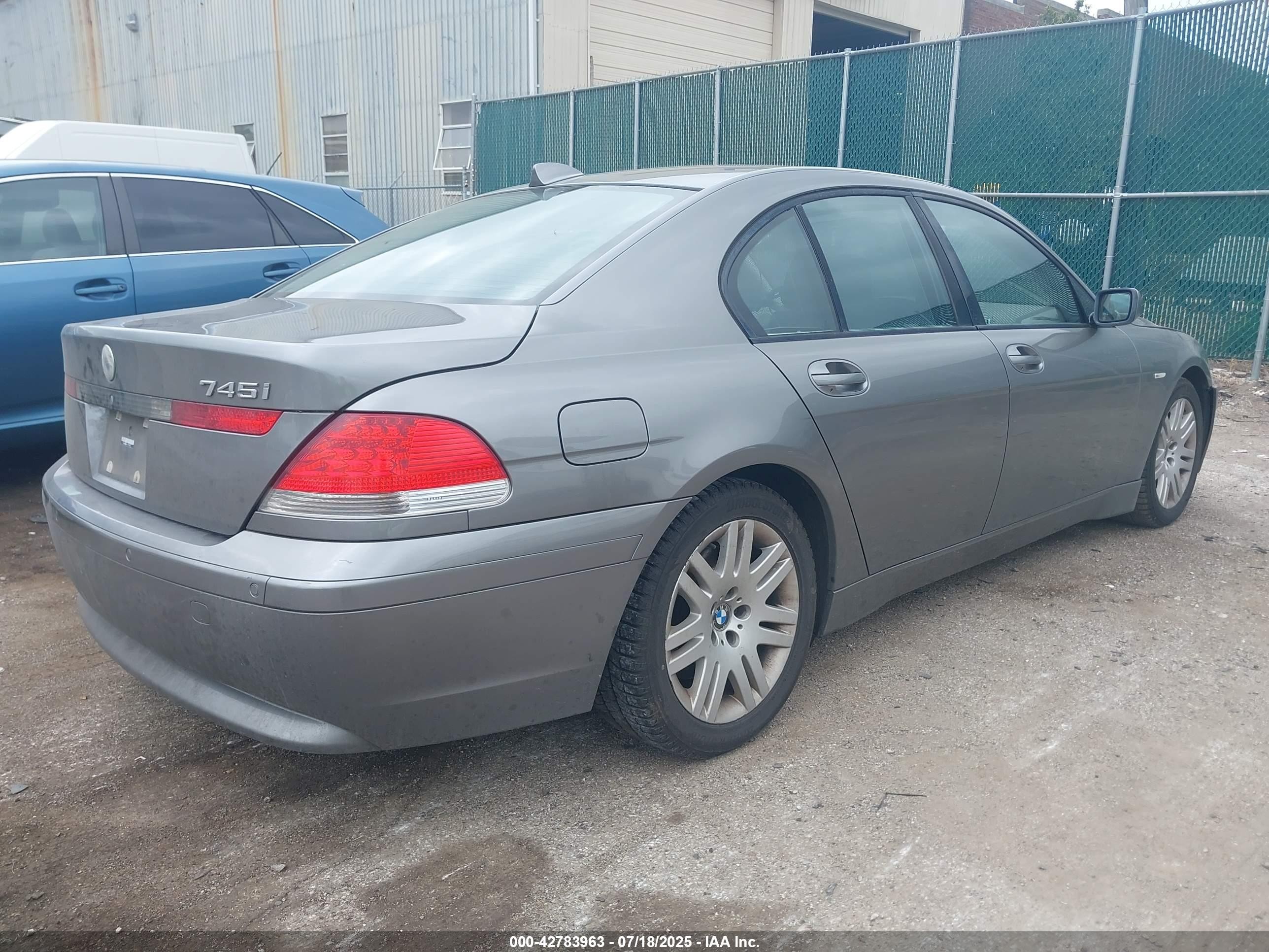 2003 Bmw 745i   Gray vin: WBAGL63483DP67869