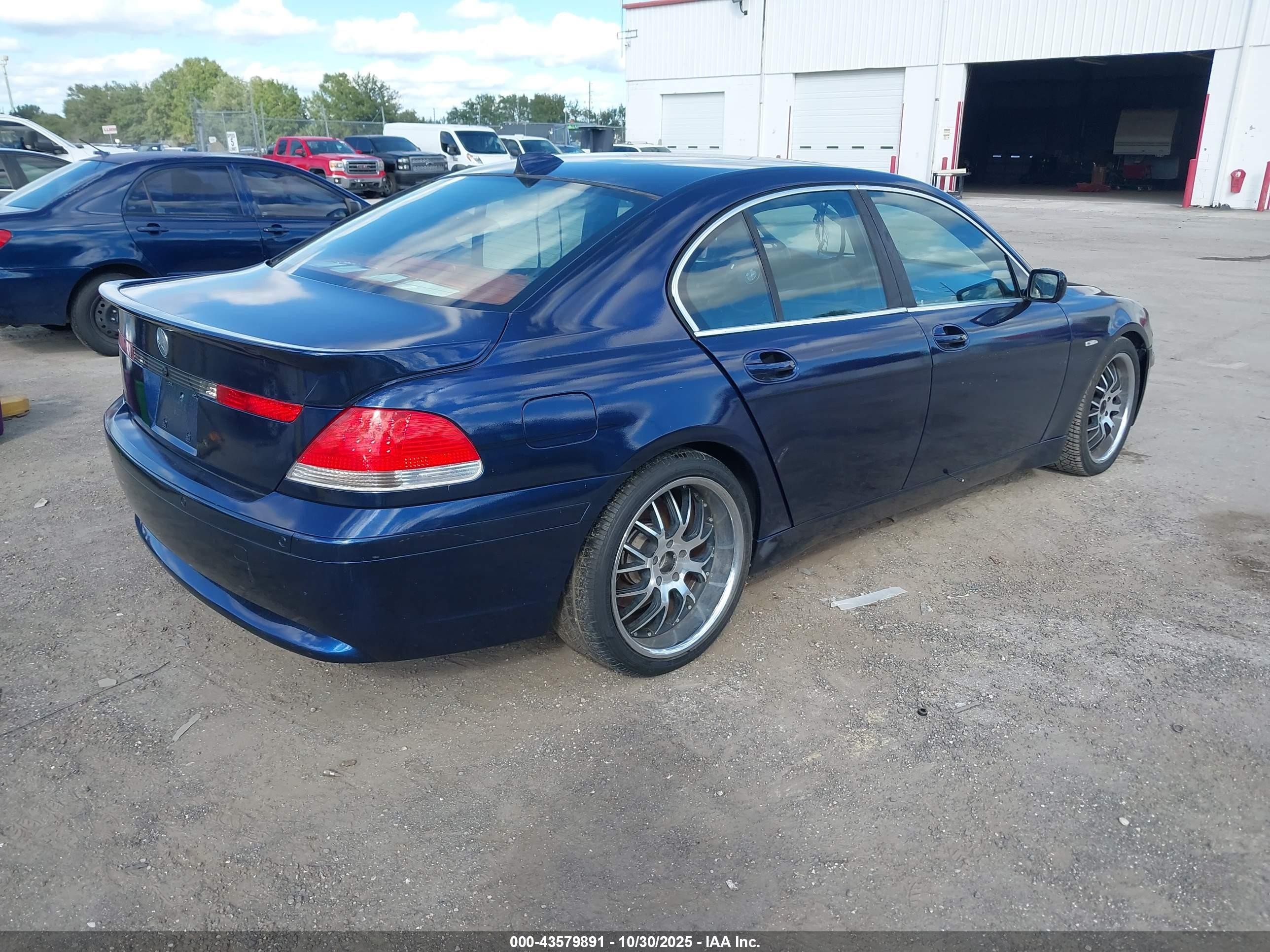 2004 Bmw 745i   Blue vin: WBAGL63484DP71583