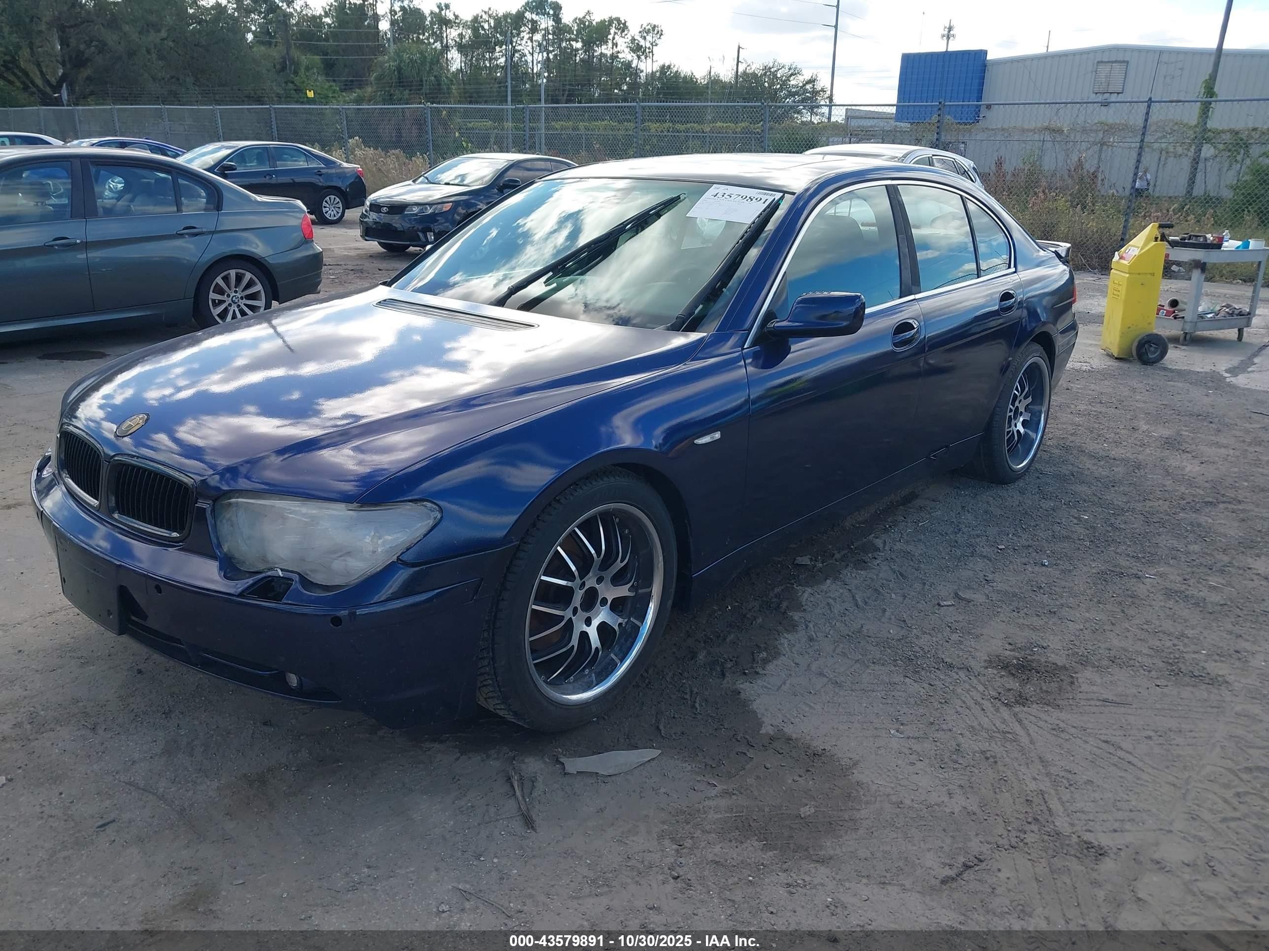 2004 Bmw 745i   Blue vin: WBAGL63484DP71583