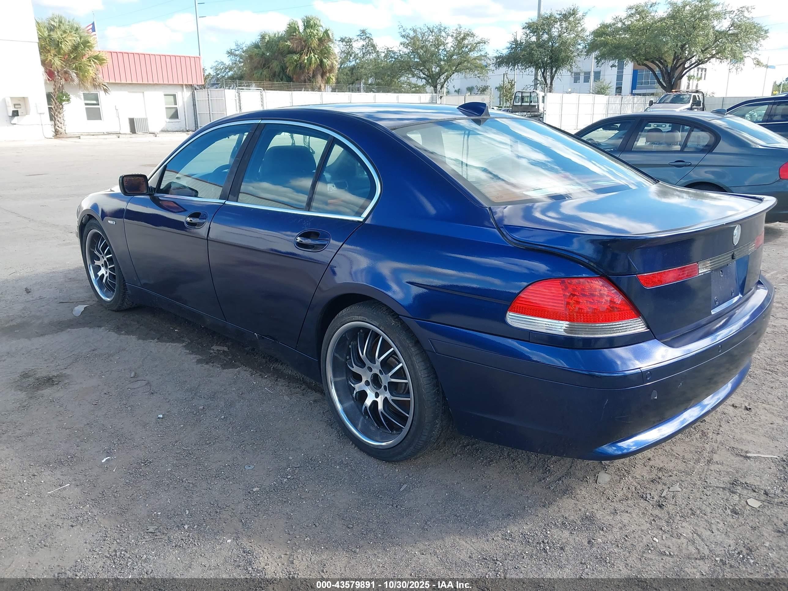 2004 Bmw 745i   Blue vin: WBAGL63484DP71583