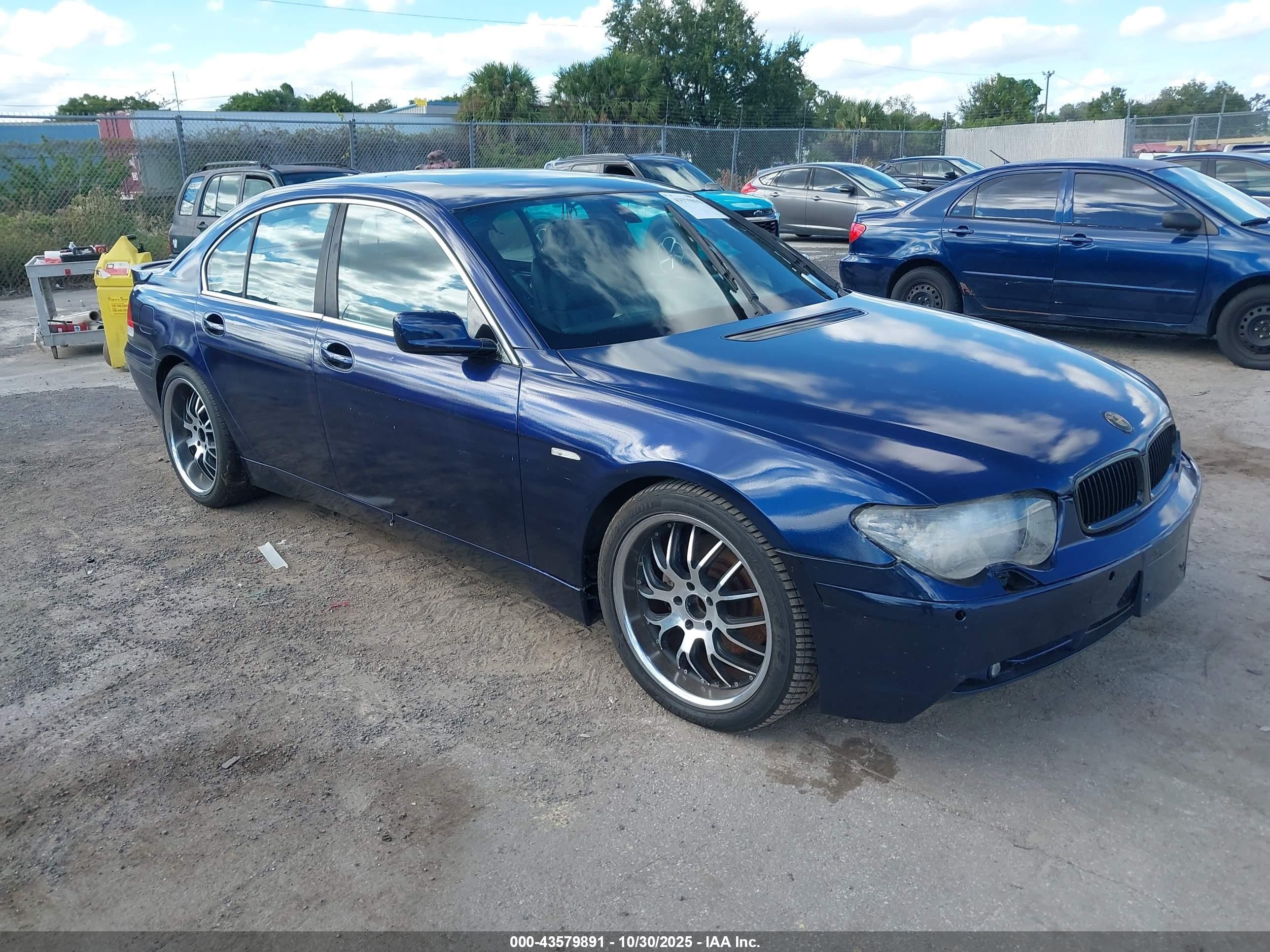 2004 Bmw 745i   Blue vin: WBAGL63484DP71583