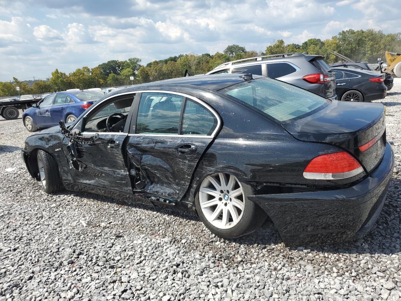 2002 Bmw 745 I Black vin: WBAGL63492DP54370