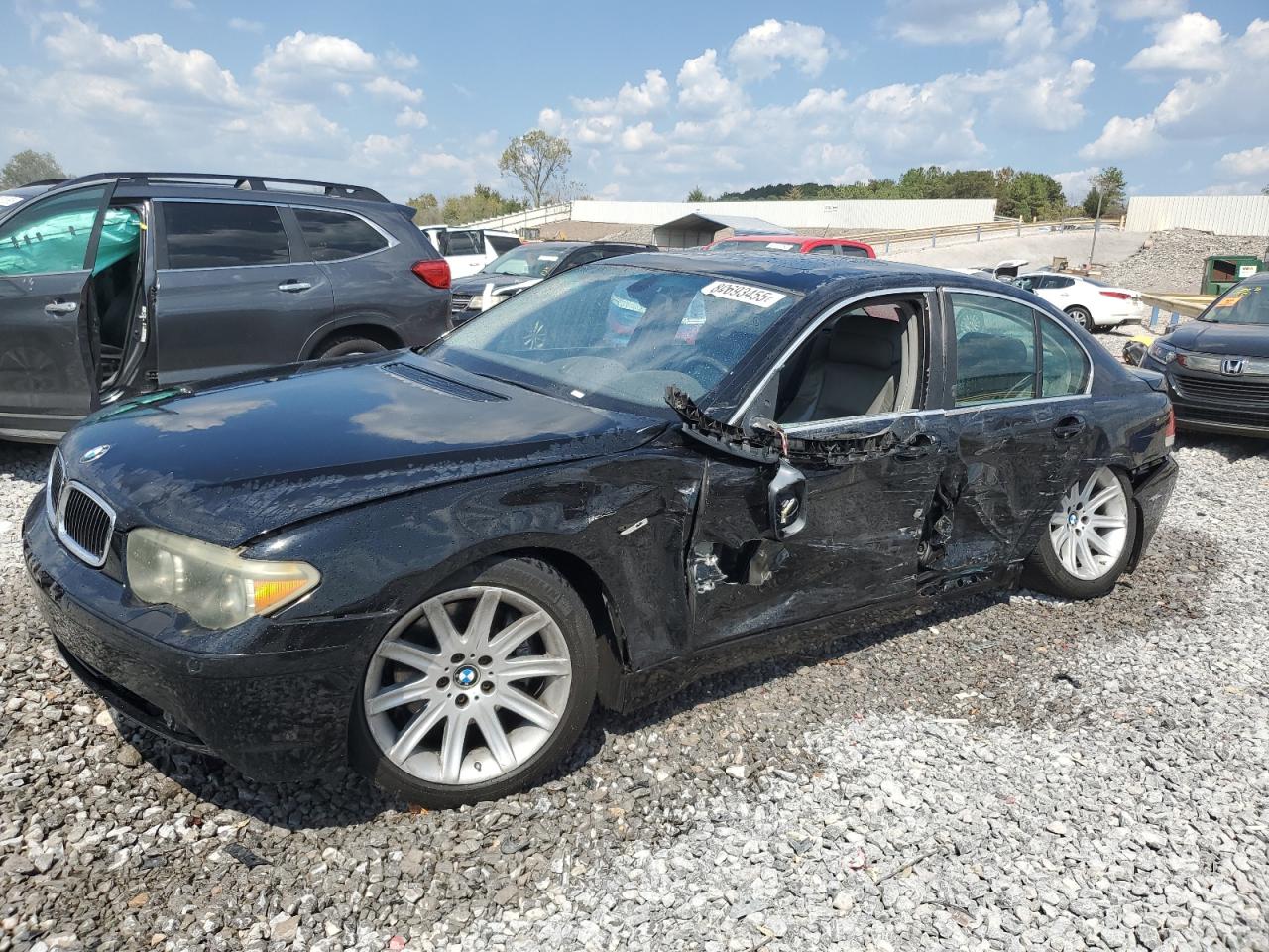 2002 Bmw 745 I Black vin: WBAGL63492DP54370