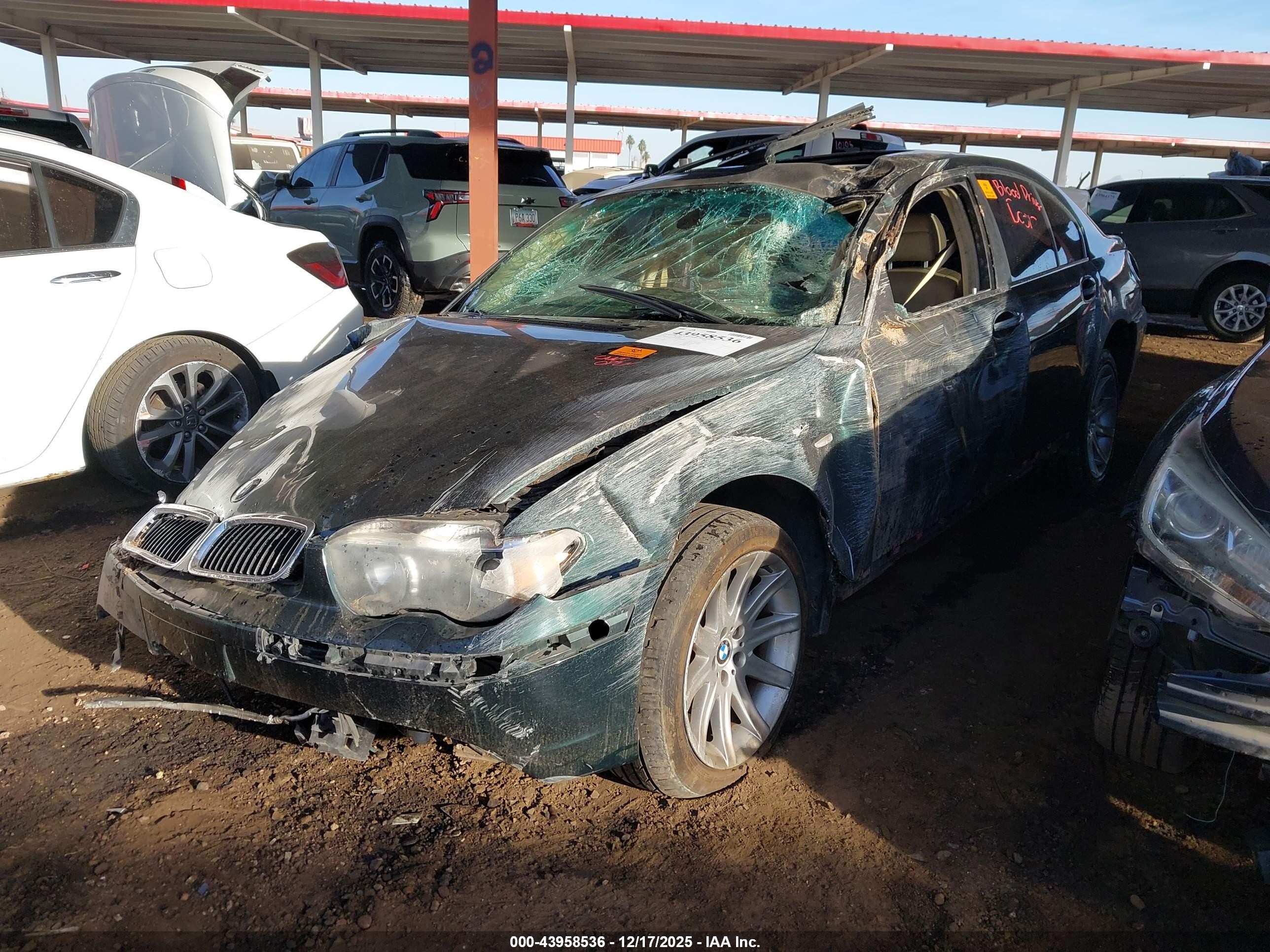 2002 Bmw 745i   Green vin: WBAGL63492DP58189