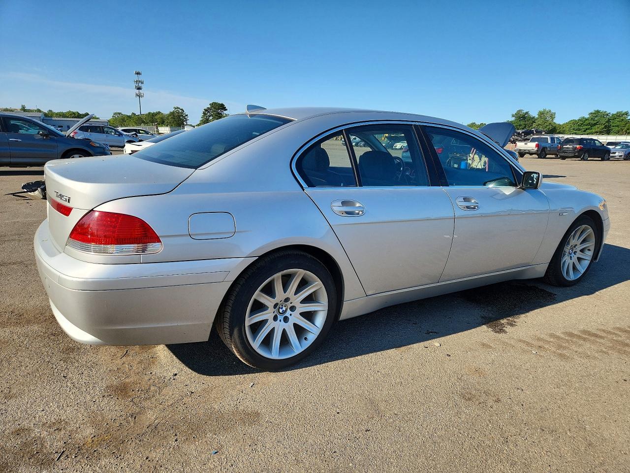 2003 Bmw 745 I Silver vin: WBAGL63493DP62115