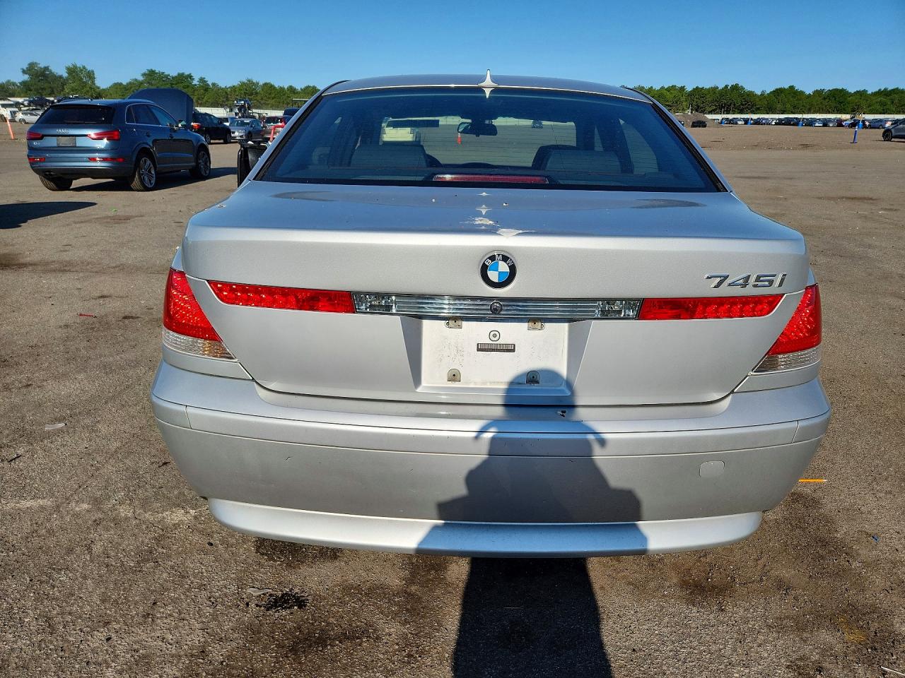 2003 Bmw 745 I Silver vin: WBAGL63493DP62115