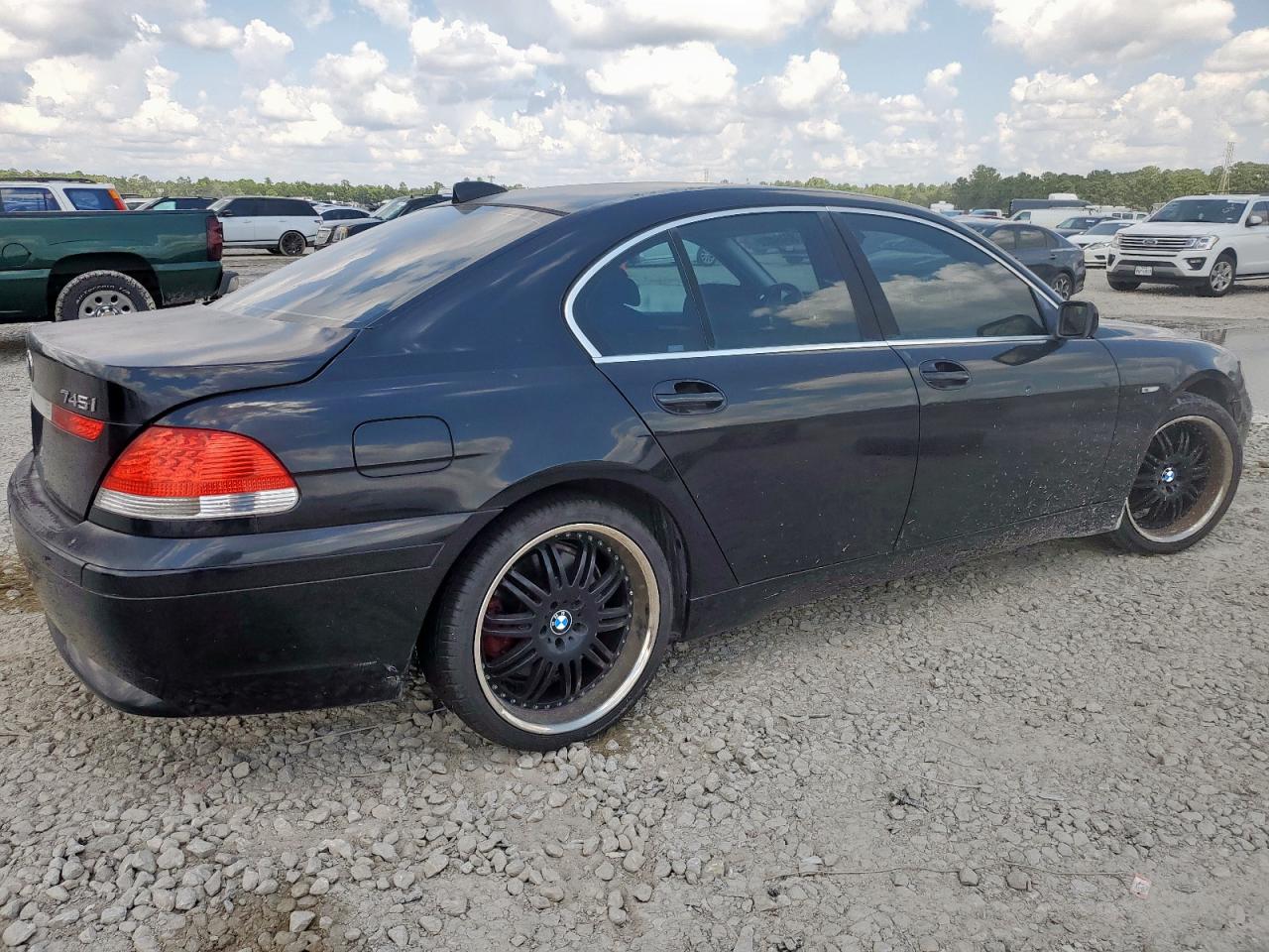 2003 Bmw 745 I Black vin: WBAGL63493DP66276