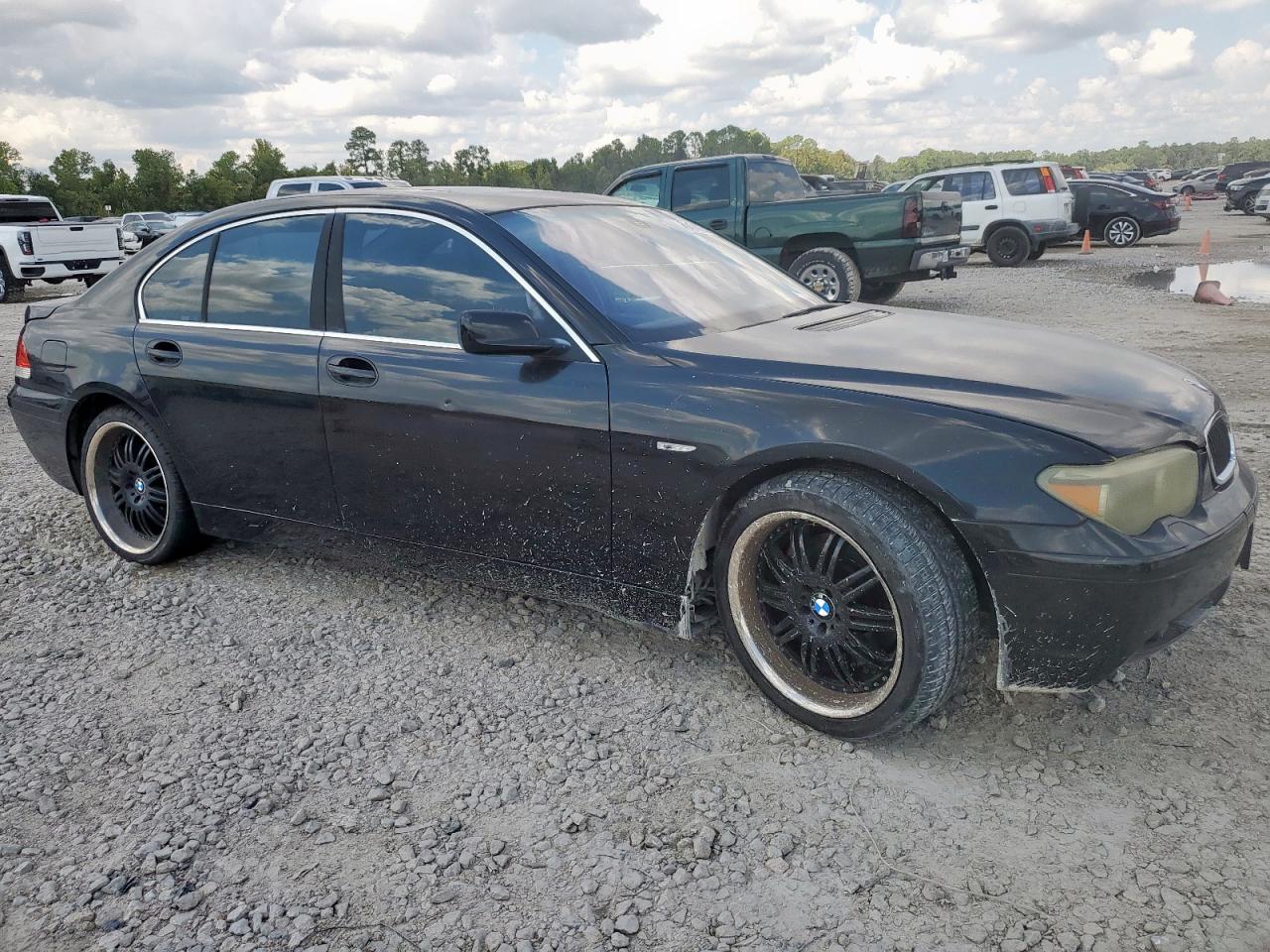 2003 Bmw 745 I Black vin: WBAGL63493DP66276