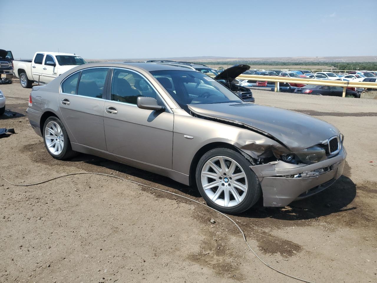 2002 Bmw 745 I Brown vin: WBAGL634X2DP59674