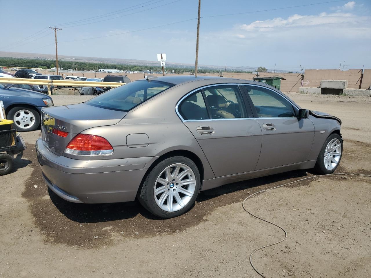 2002 Bmw 745 I Brown vin: WBAGL634X2DP59674