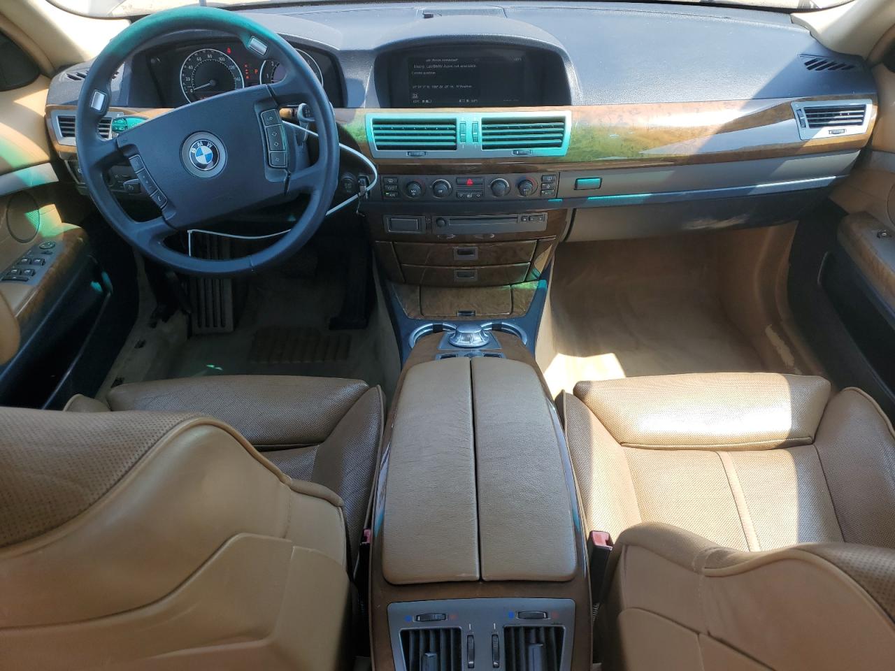 2002 Bmw 745 I Brown vin: WBAGL634X2DP59674