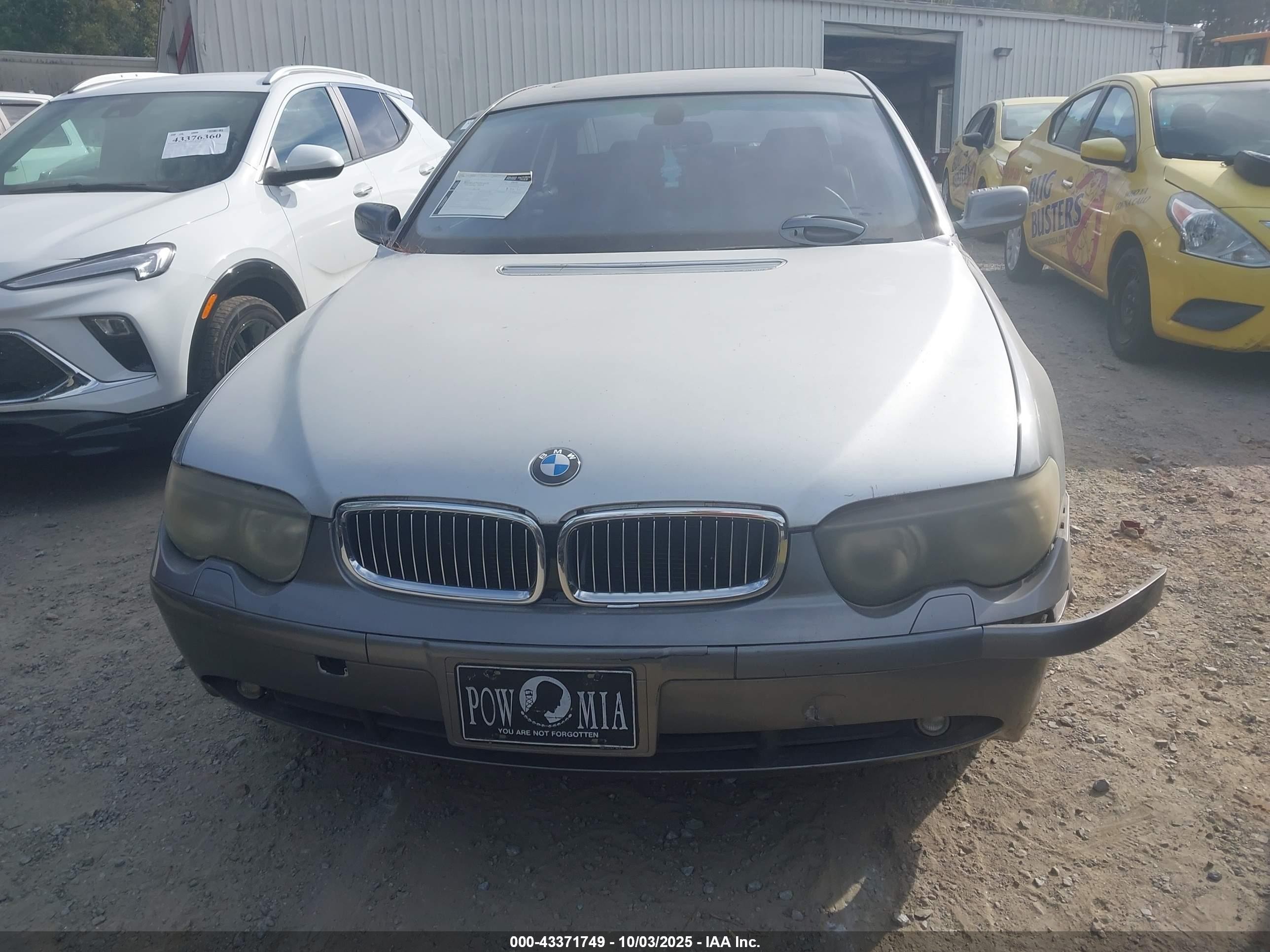 2003 Bmw 745i   Gray vin: WBAGL634X3DP67579